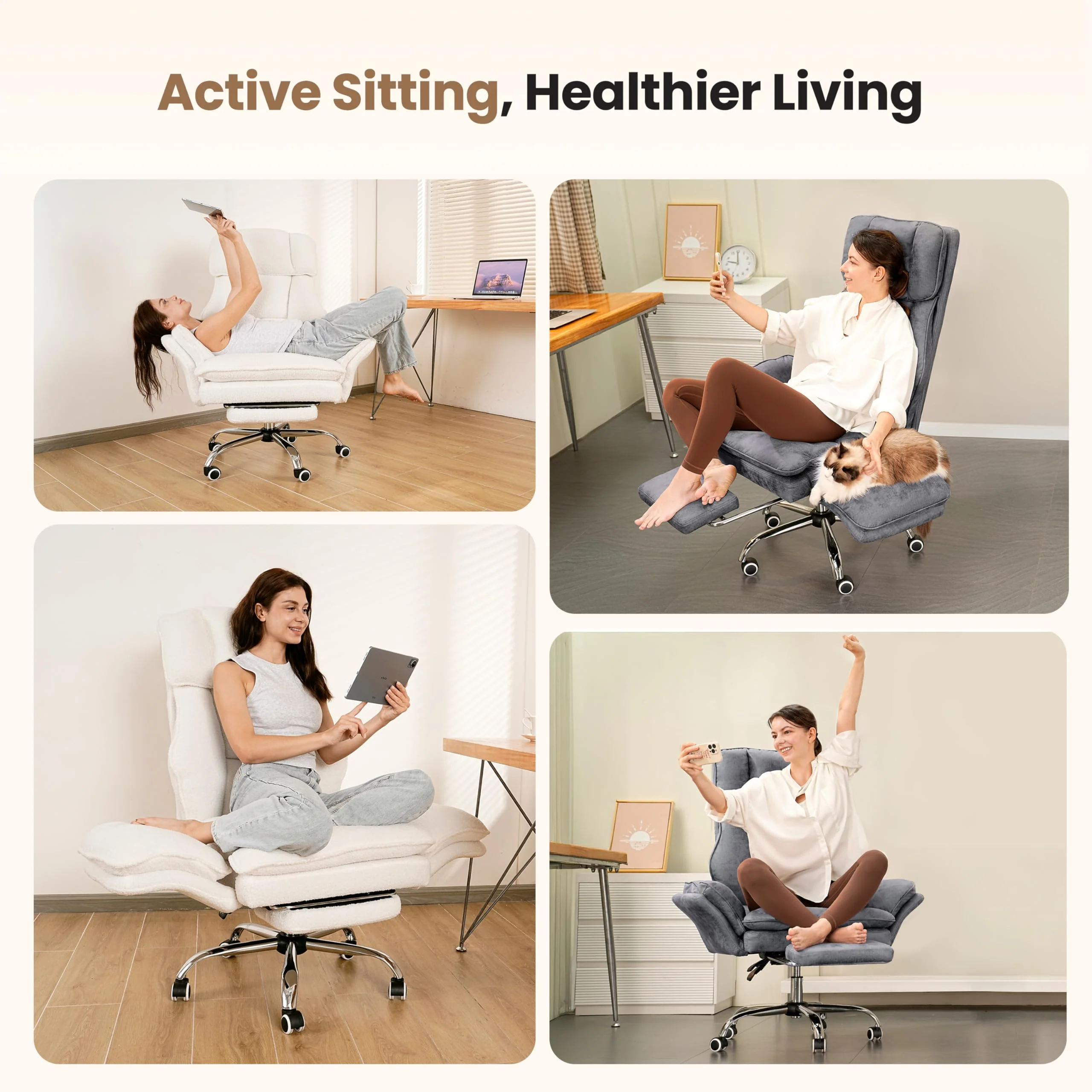 Big and Tall Executive Ergonomic Office Chair, High Back Computer Desk Chair for Home Office and Workspace - Image 4