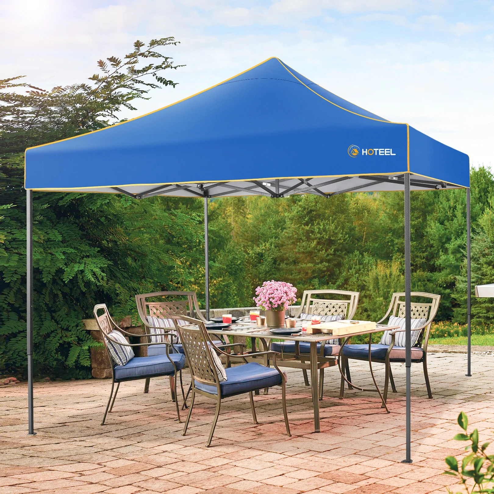 SANOPY 10'x10' Pop up Canopy Tent Anti-UV Waterproof Outdoor Gazebo Instant Party Wedding Backyard Canopy Tent Shade Shelter for Backyard, Patio, Parties,Khaki - Image 49