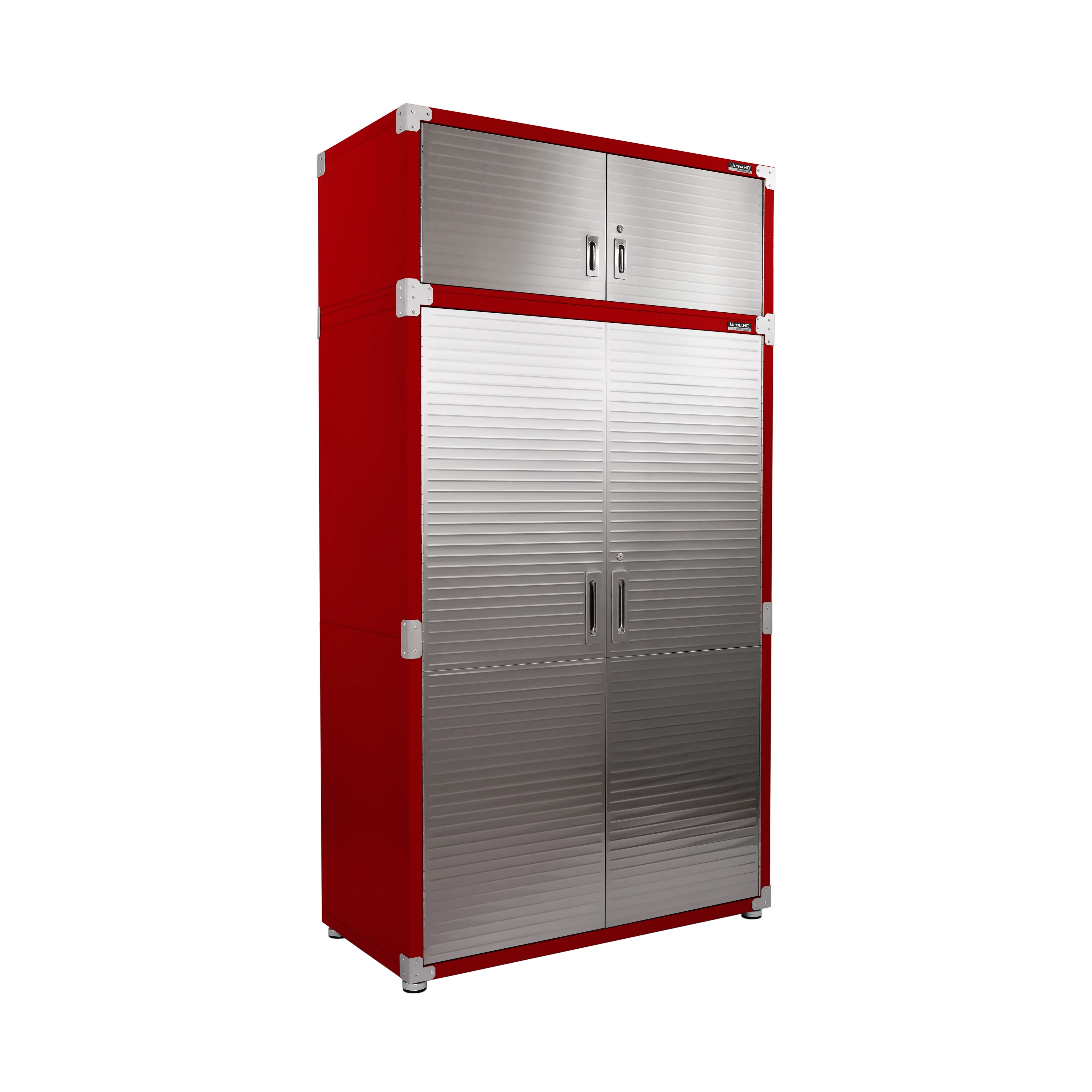 Seville Classics UltraHD Mega 2-Door Lockable Stacker Storage Cabinet, 48" W X 24" D X 18.5" H, Graphite - Image 13