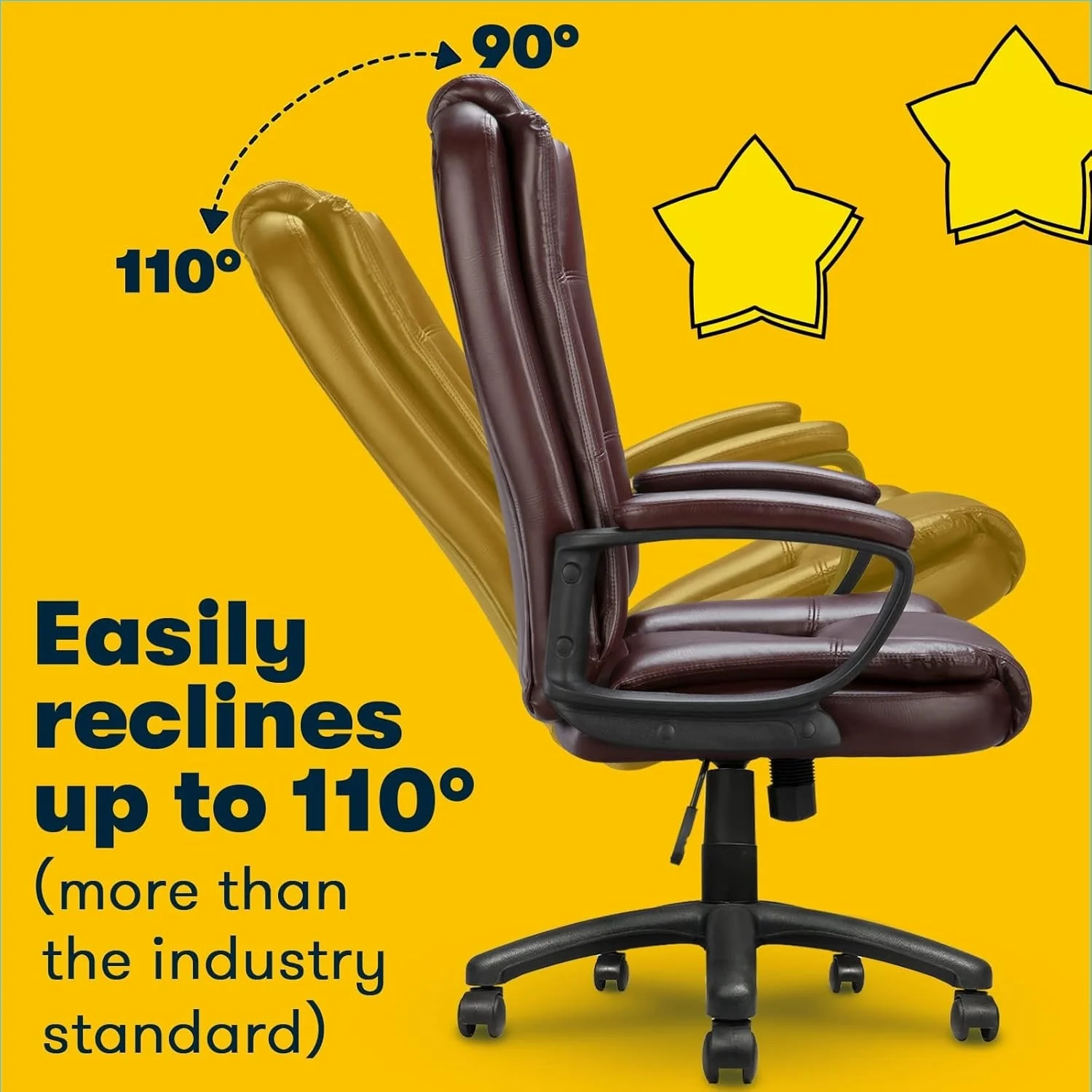 Big and Tall Executive Office Chair, High Back Ergonomic Leather Chair, 400 lb Capacity - Image 27