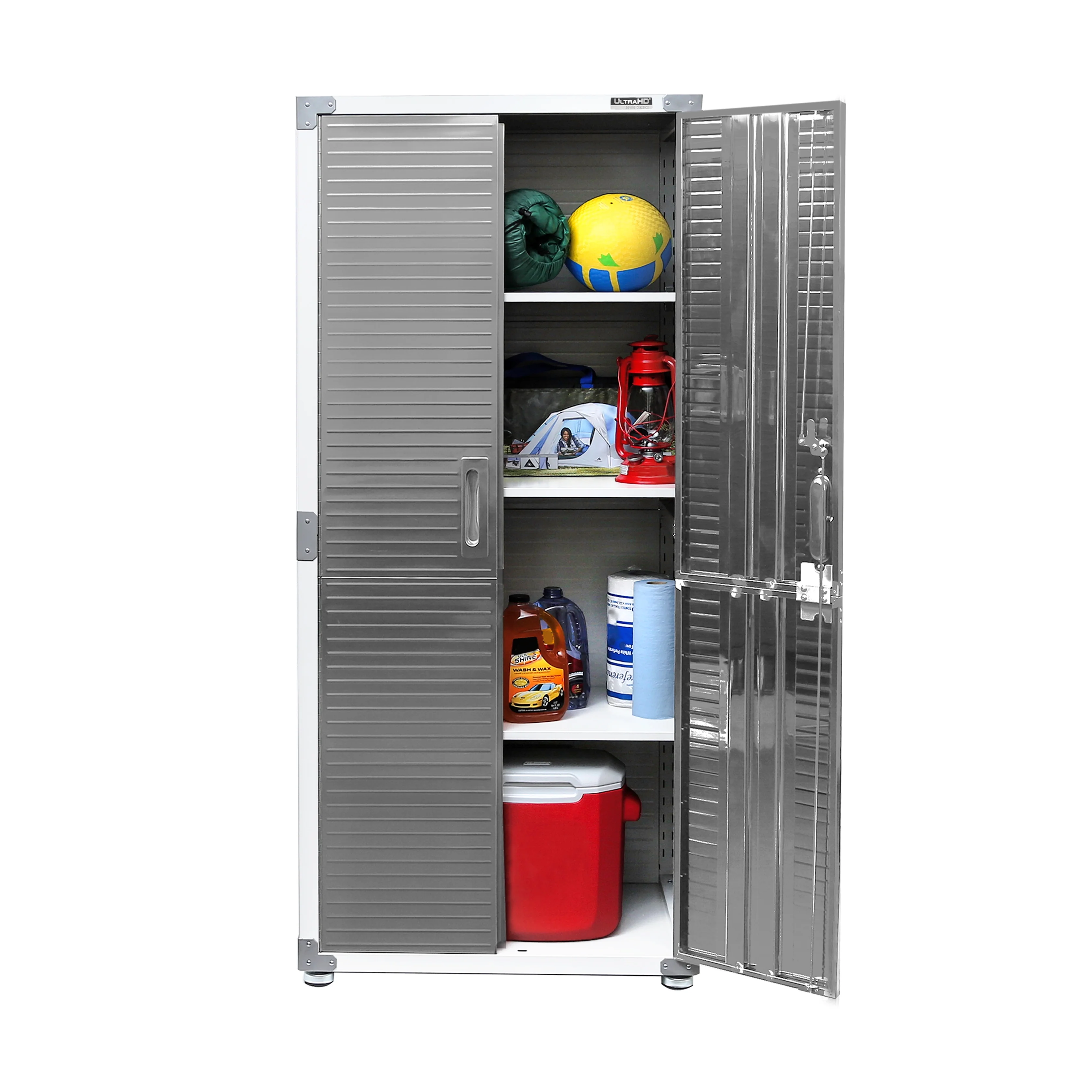 Seville Classics UltraHD? Steel Body Lockable Storage Cabinet Organizer Locker Shelving Unit, Graphite, 30" W x 18" D x 72" H - Image 19