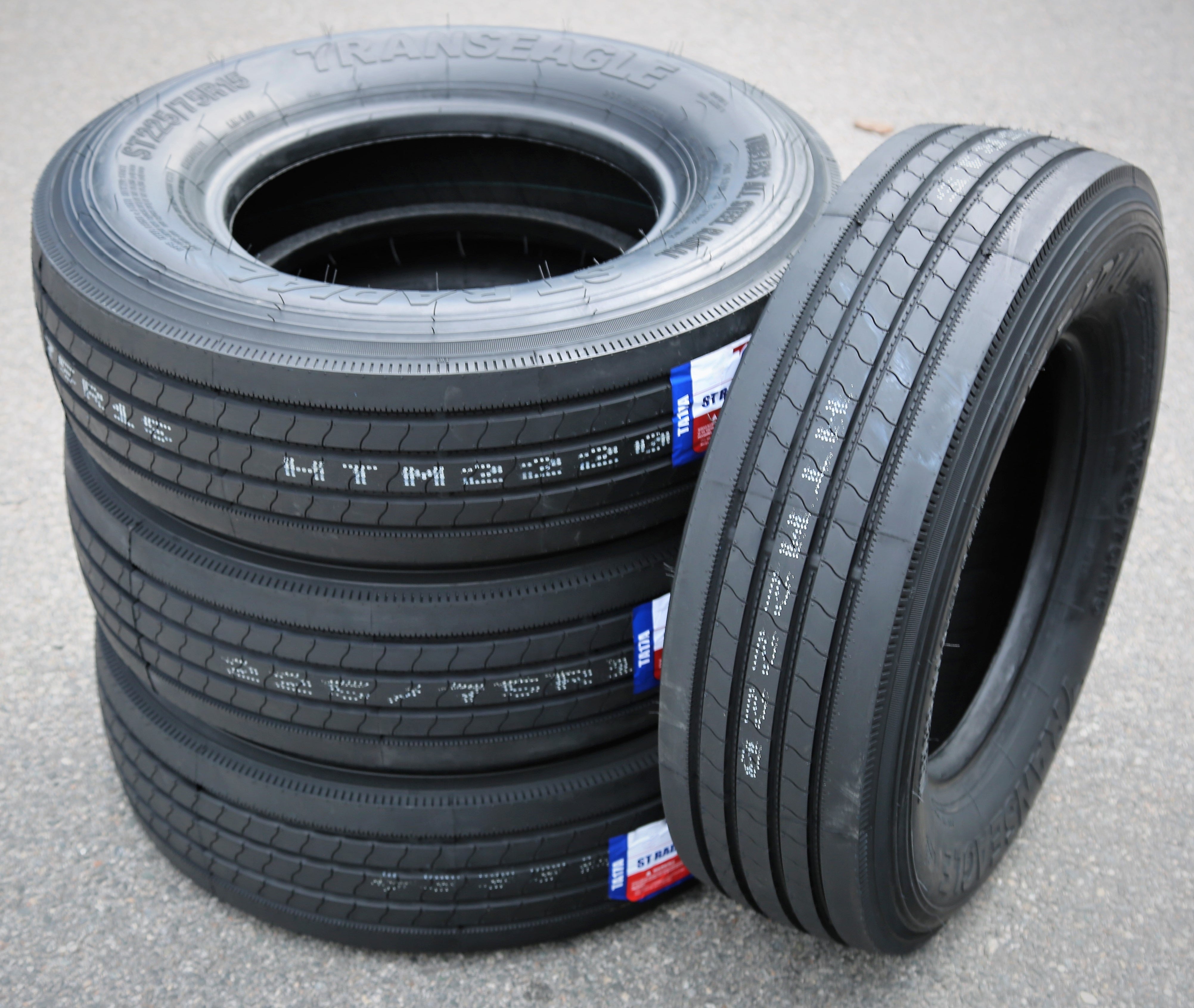 Set of 4 (FOUR) All Steel ST Radial ST 225/75R15 Load G (14 Ply) Trailer Tires - Image 4
