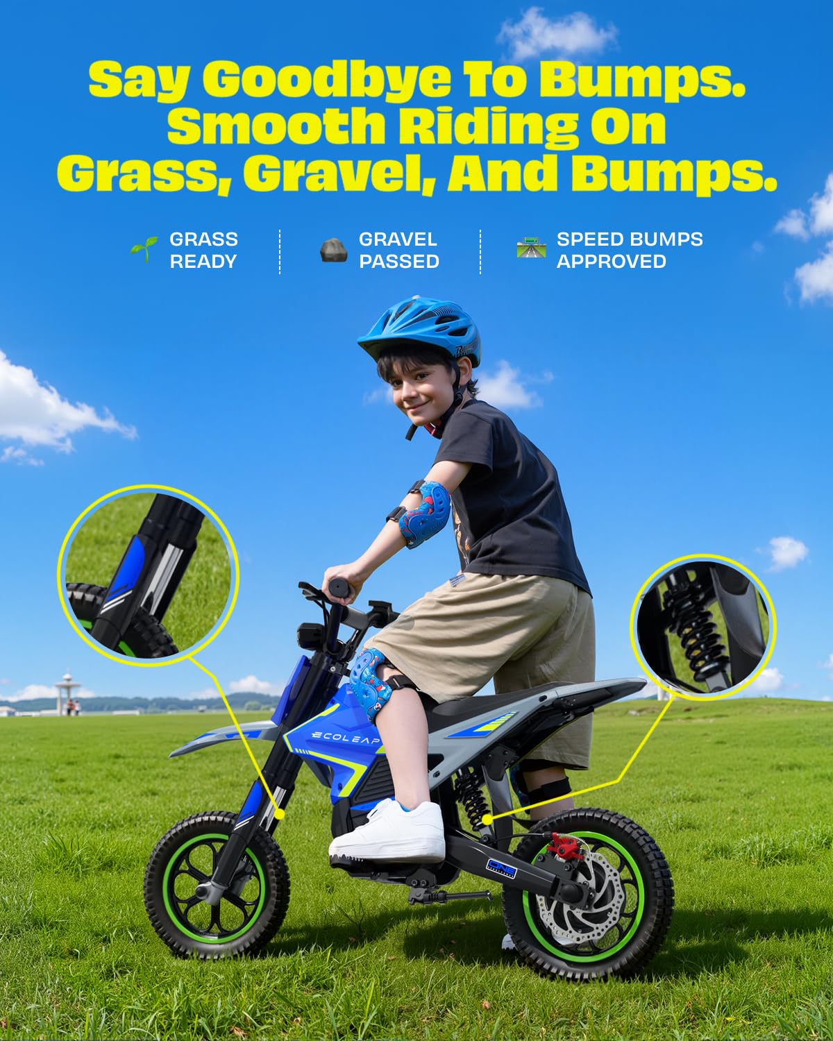 K2 Kids Electric Dirt Bike, 36V 7.8Ah, 750W Peak, 19.8 MPH, Ages 4+ - Image 5