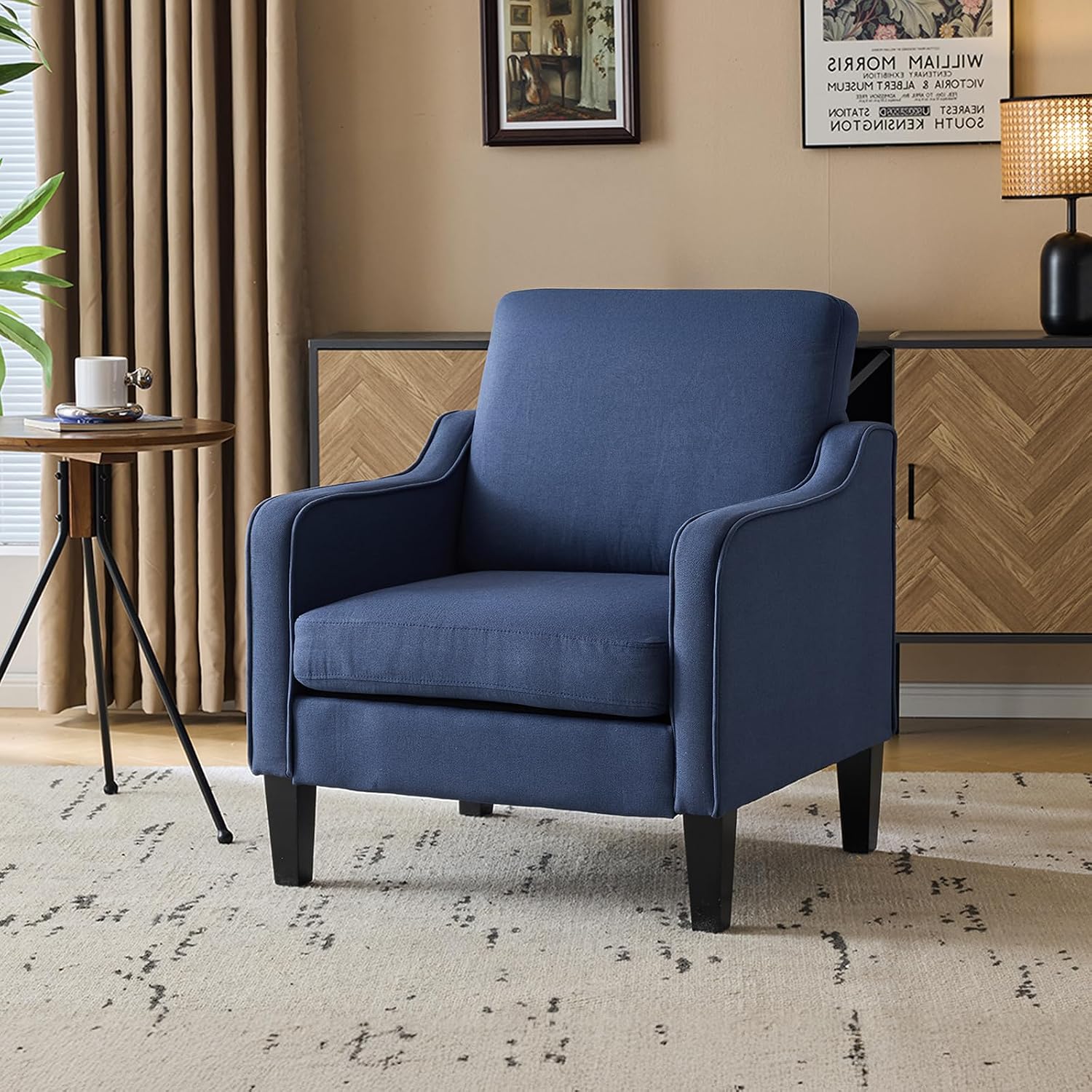 Olive Green Accent Chair, Upholstered Armchair for Living Room - Image 30