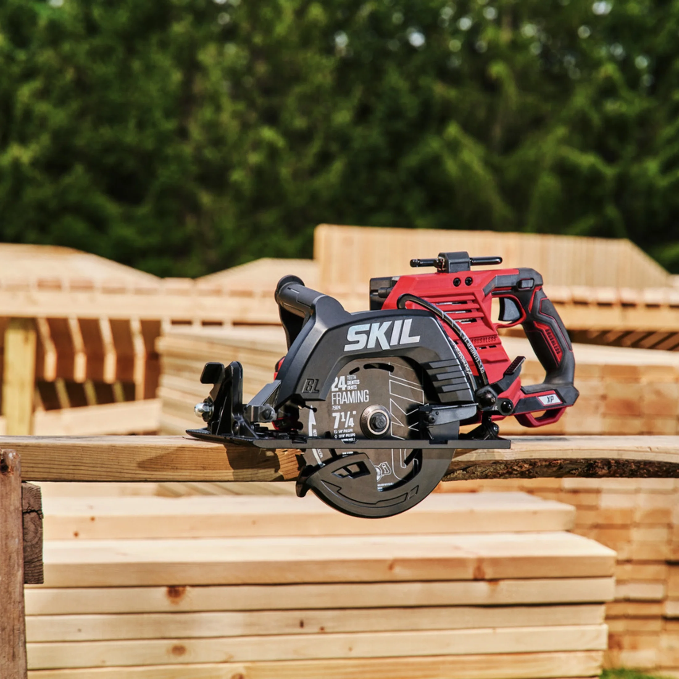 SKIL CR5429B-20 2x20V Brushless 7-1/4'' SKIL Rear Handle Circular Saw Kit - Image 2
