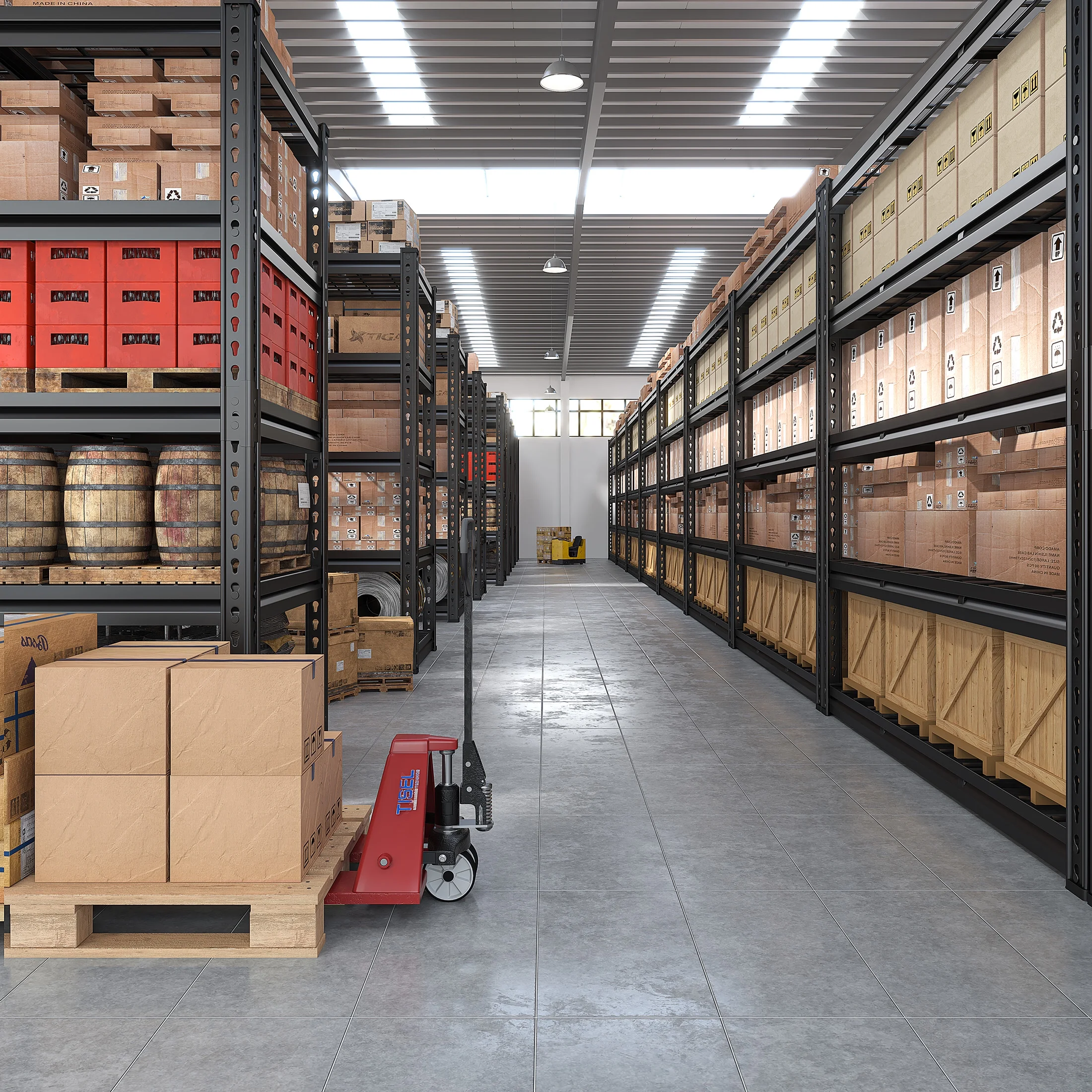 REIBII 48" W Garage Shelving Units 5 Tier Storage Shelves Heavy Duty Adjustable Metal Utility Shelf-72" H x 48" W x 24" D - Image 4