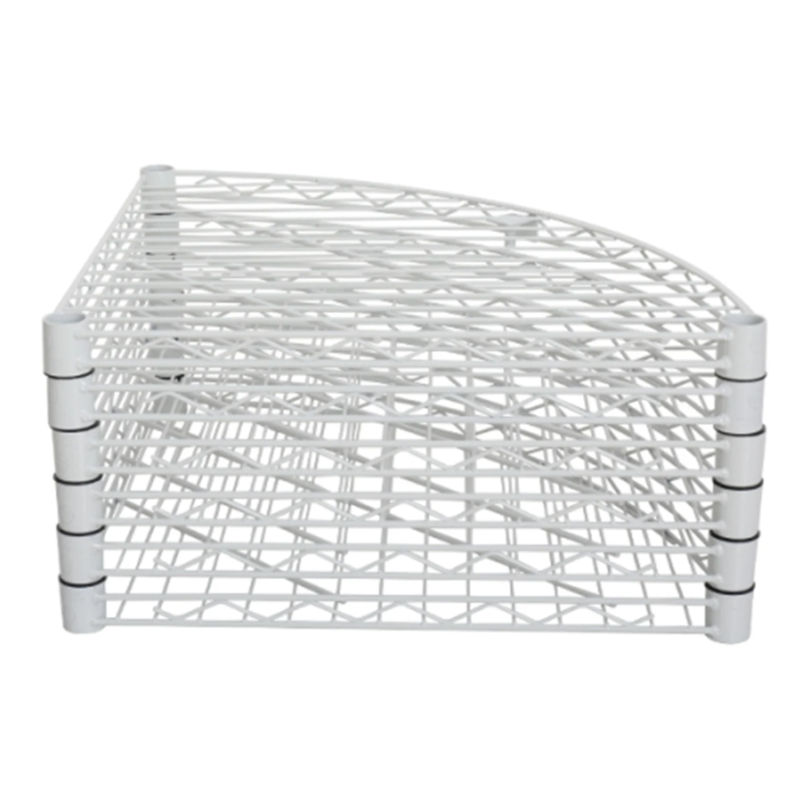 6 Tier Corner Storage Shelves, Wire Shelving Unit, Adjustable Metal Heavy Duty Free Standing Corner Storage Display Chrome Rack for Laundry Bathroom Kitchen Pantry Closet, Chrome - Image 10