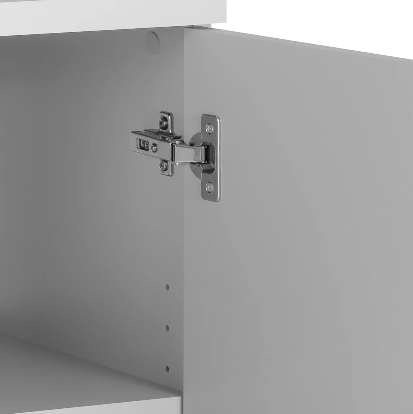 Prepac 3-Piece Extra Large HangUps Storage Cabinet Set, Light Gray - Image 6