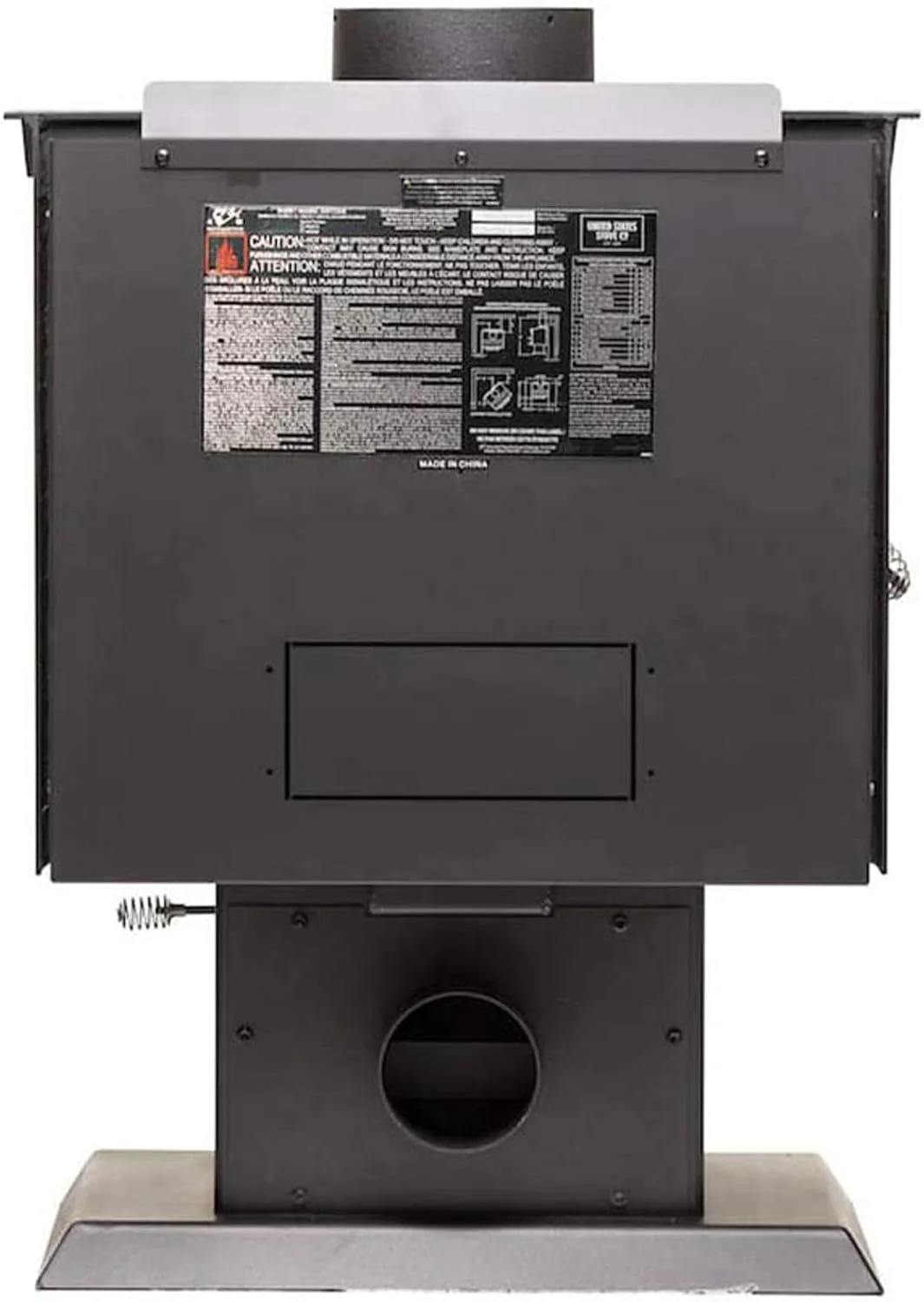 AW1120E-P 1200 Sq. Ft. Pedestal Wood Stove - Image 4