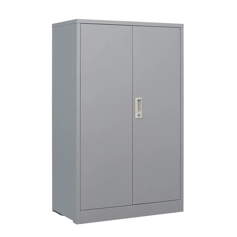 JINS AND VICO Metal Storage Cabinet Lockable, Steel White - Image 11
