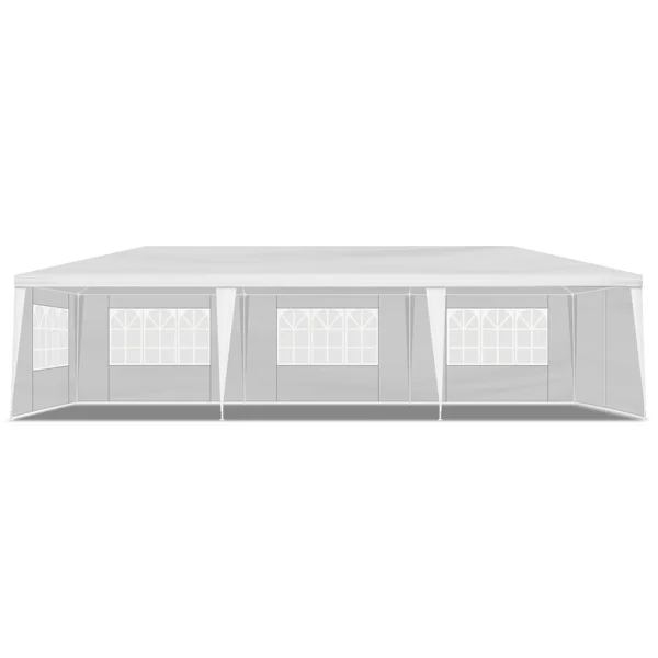 10'x30' Outdoor Party Tent with 8 Removable Sidewalls, Waterproof Canopy Patio Wedding Gazebo, White,white - Image 11