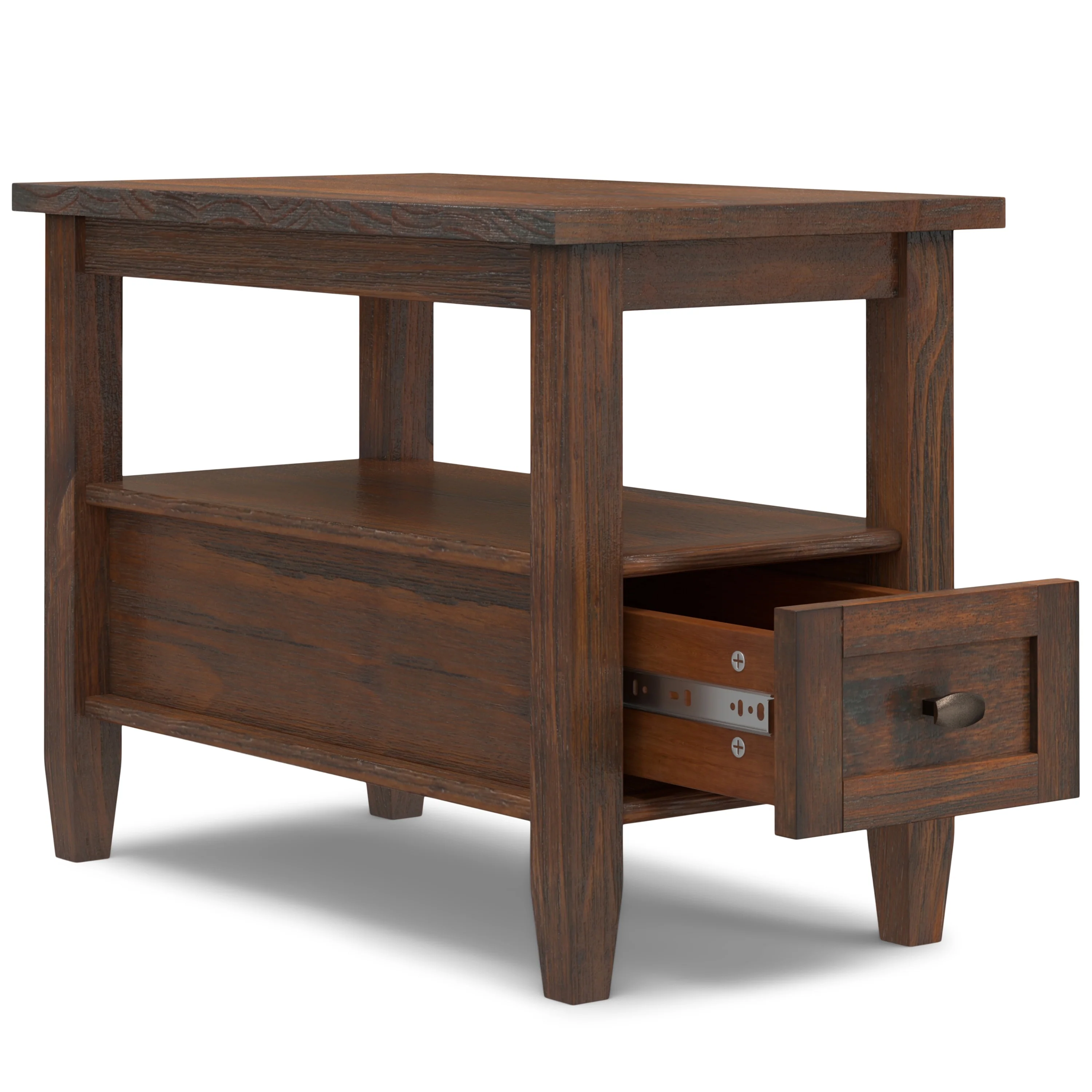 14" Wide Solid Wood Narrow Side Table, Rectangle Transitional Style Accent Table - Image 26