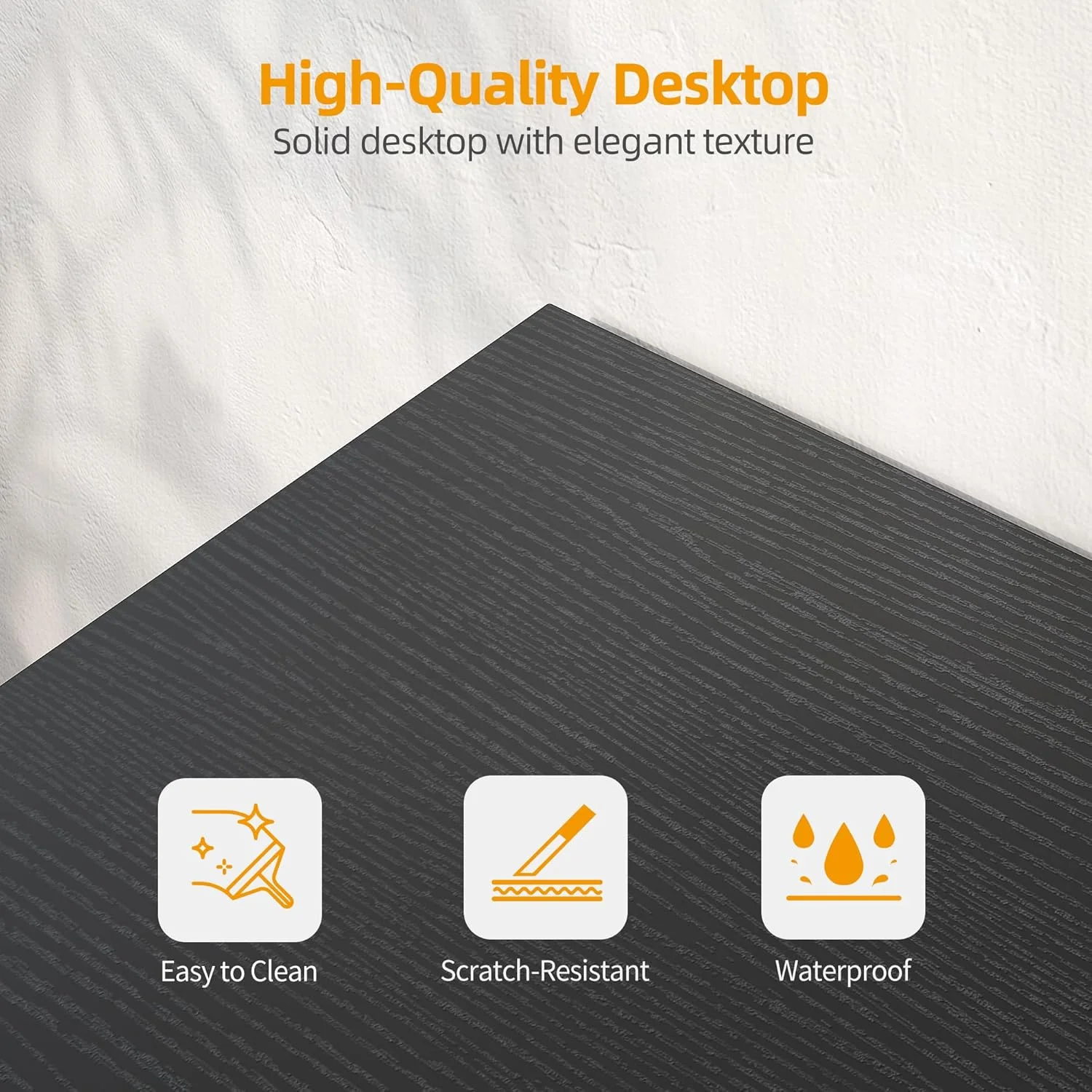 40 Inch L Shaped Computer Desk, Compact Corner Office Desk for Home Office, Study and Small Spaces - Image 7