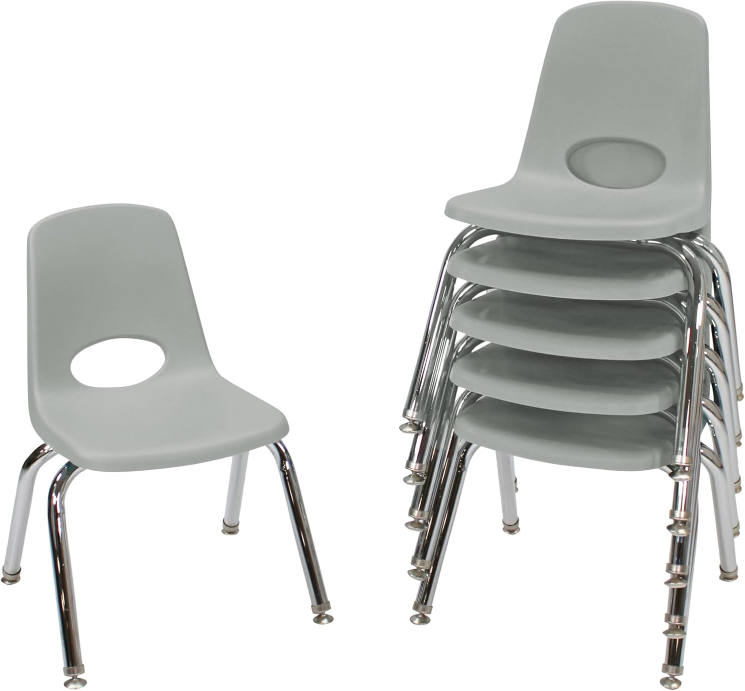 10" School Stack Chair with Swivel Glides, Purple, 6-Pack - Image 40