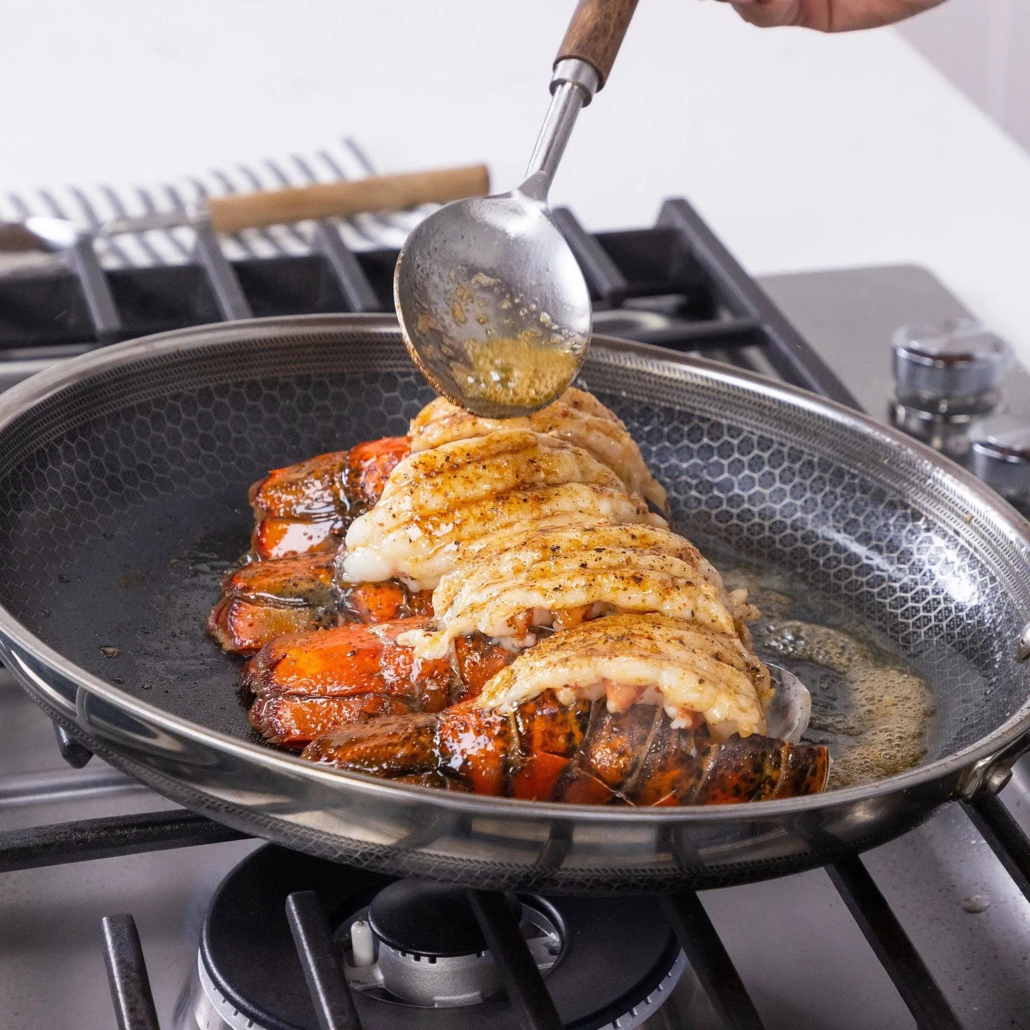6-Piece Hybrid Stainless Steel Cookware Pan Set with Glass Lids - Image 7