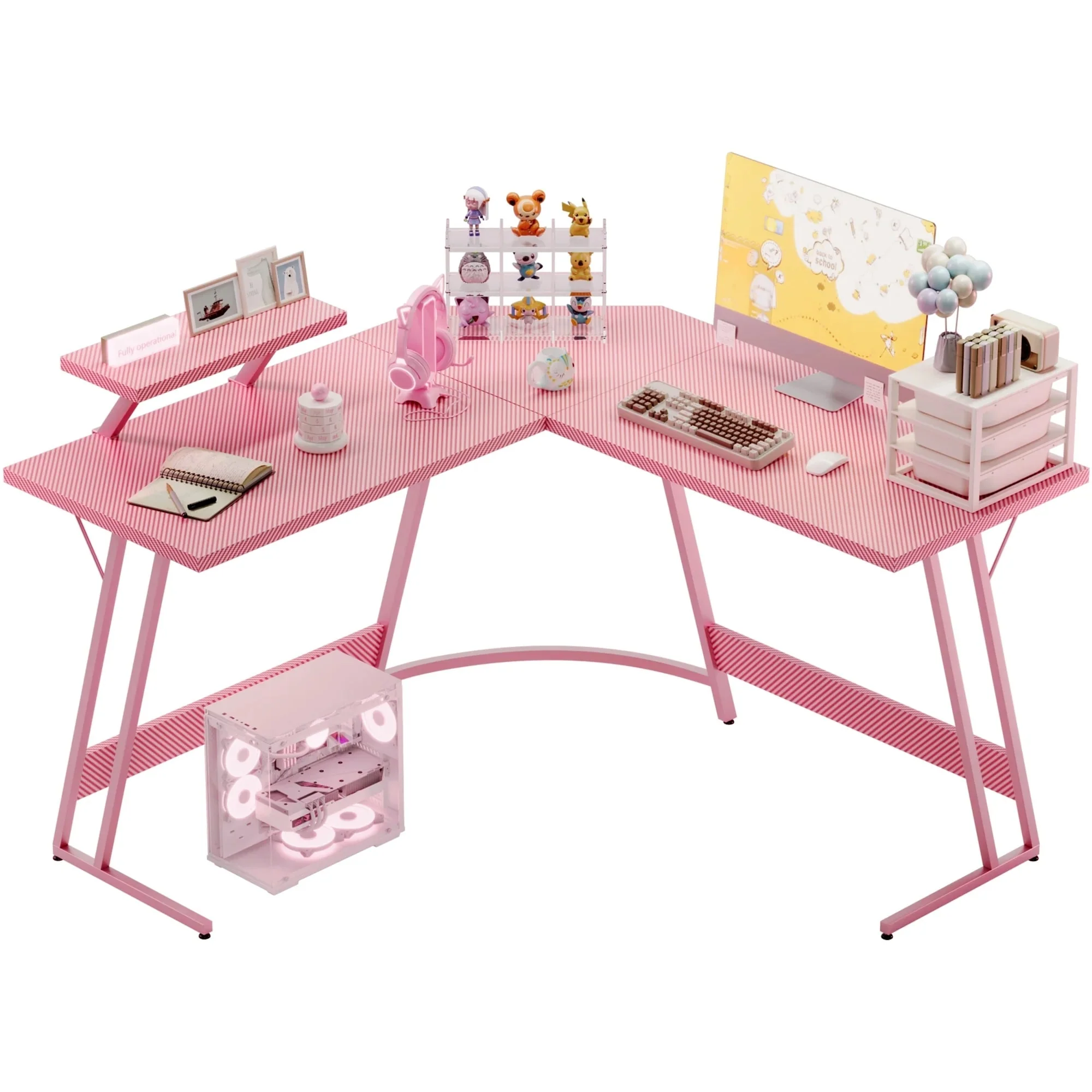 L-Shaped Gaming Desk, Computer Corner Desk and Office Writing Desk for Home - Image 7