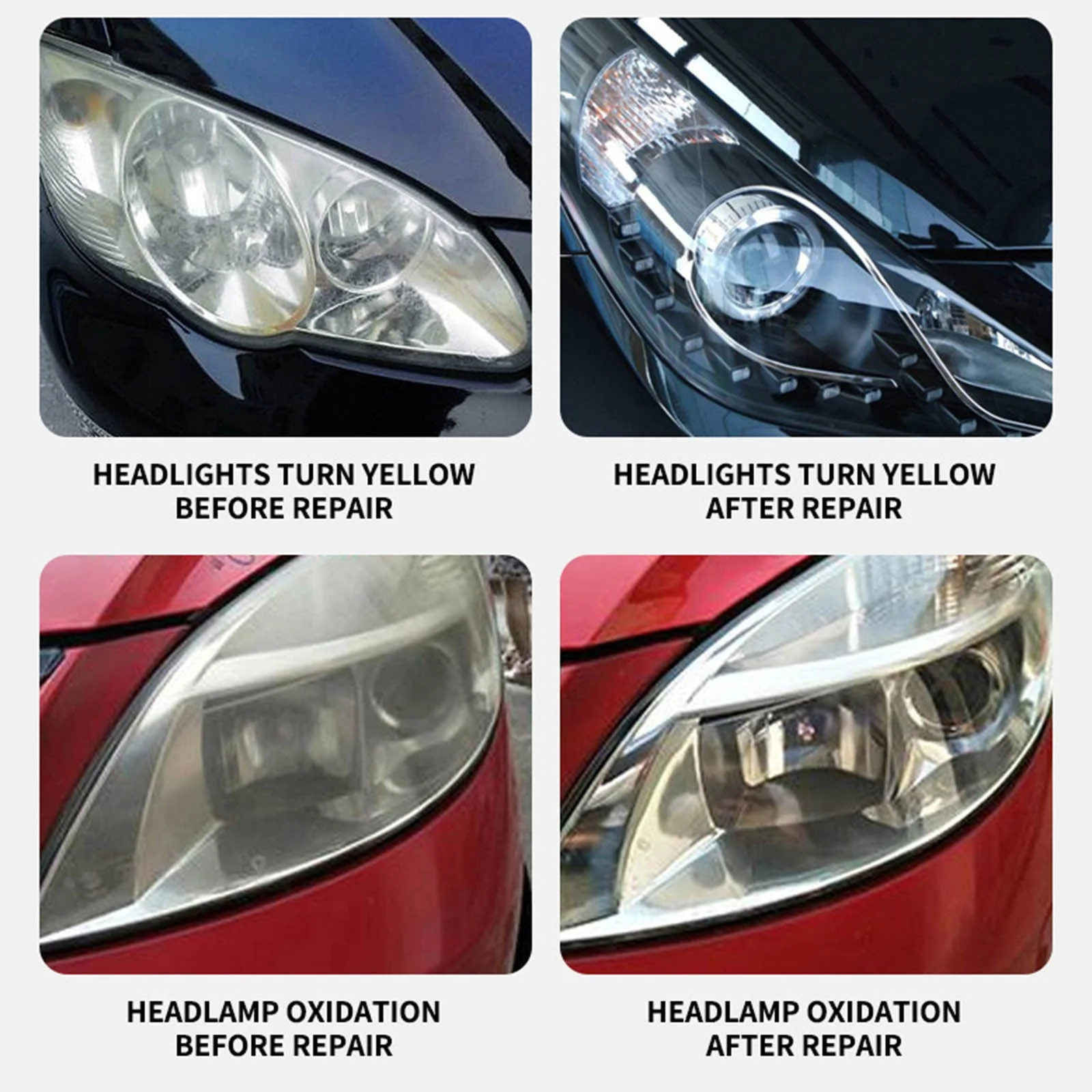 lulshou Car Headlight Restoration Spray, Headlight Restorer Liquid Spray, Headlamp Brightener Car Care Repair Kit, UVResistant & Effective Headlight Coating Spray 120ML Cleaning Supplies - Image 5