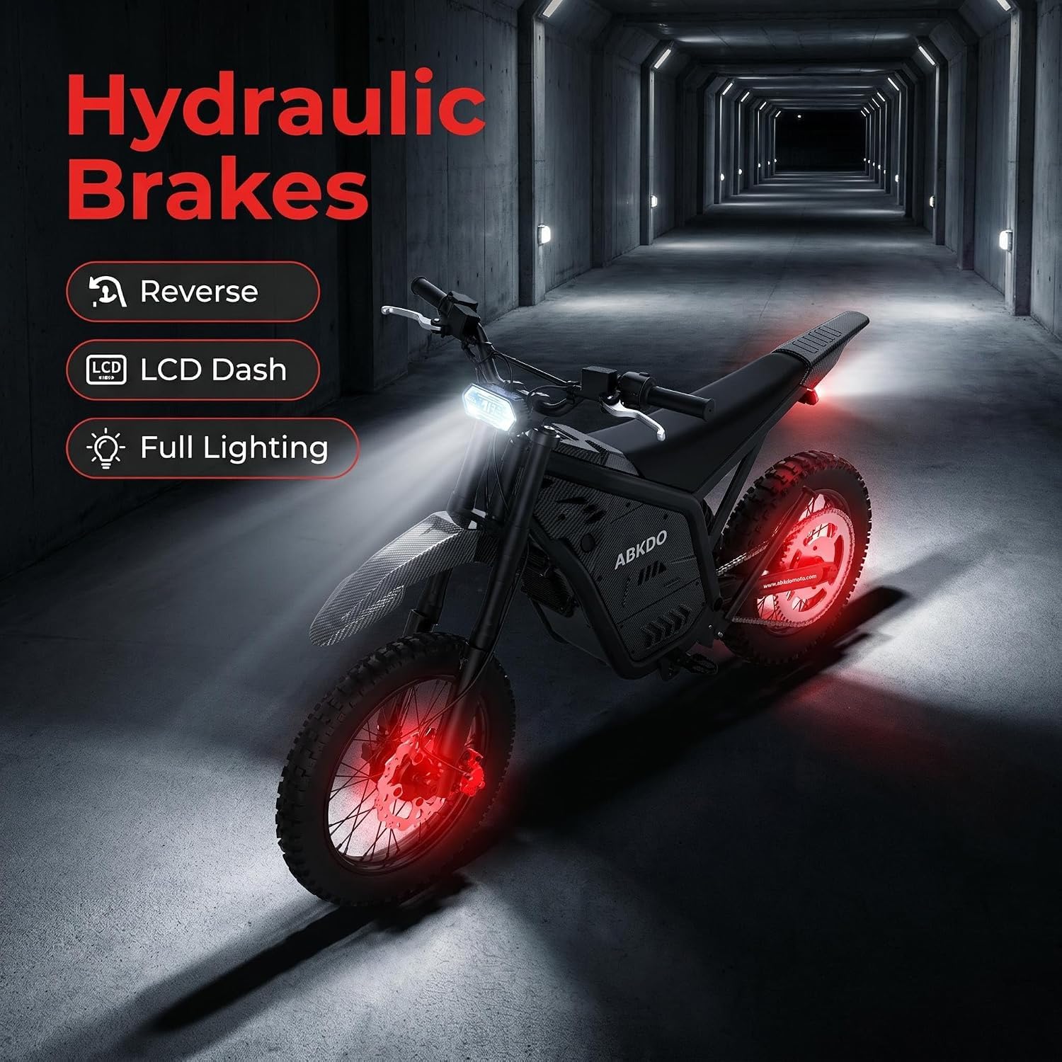 Electric Dirt Bike for Adults & Teens, 4000W Peak Motor, 45 MPH Top Speed - Image 7