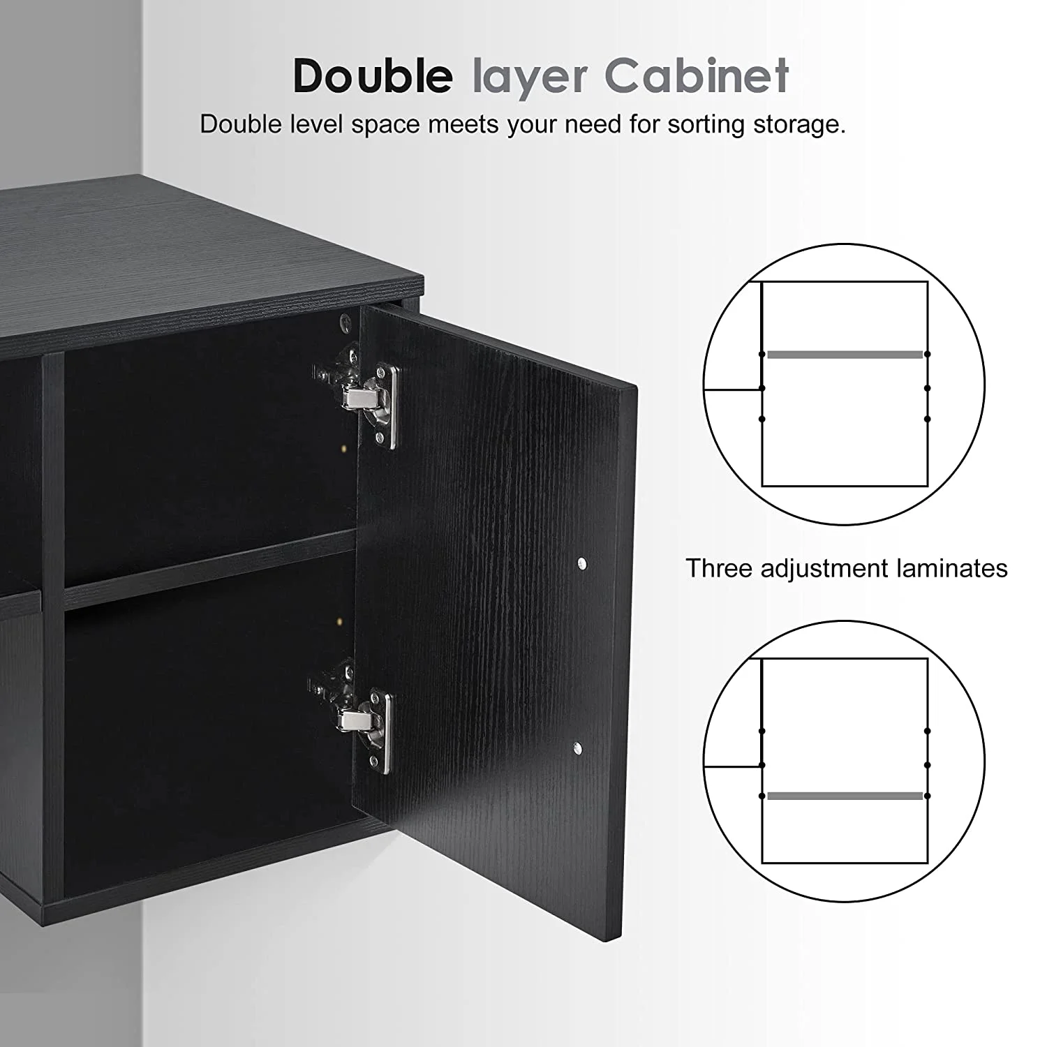 BarberPub Barber Wall Mount Station with Drawers, Beauty Multi-Functional Storage Cabinet 2530 - Image 8