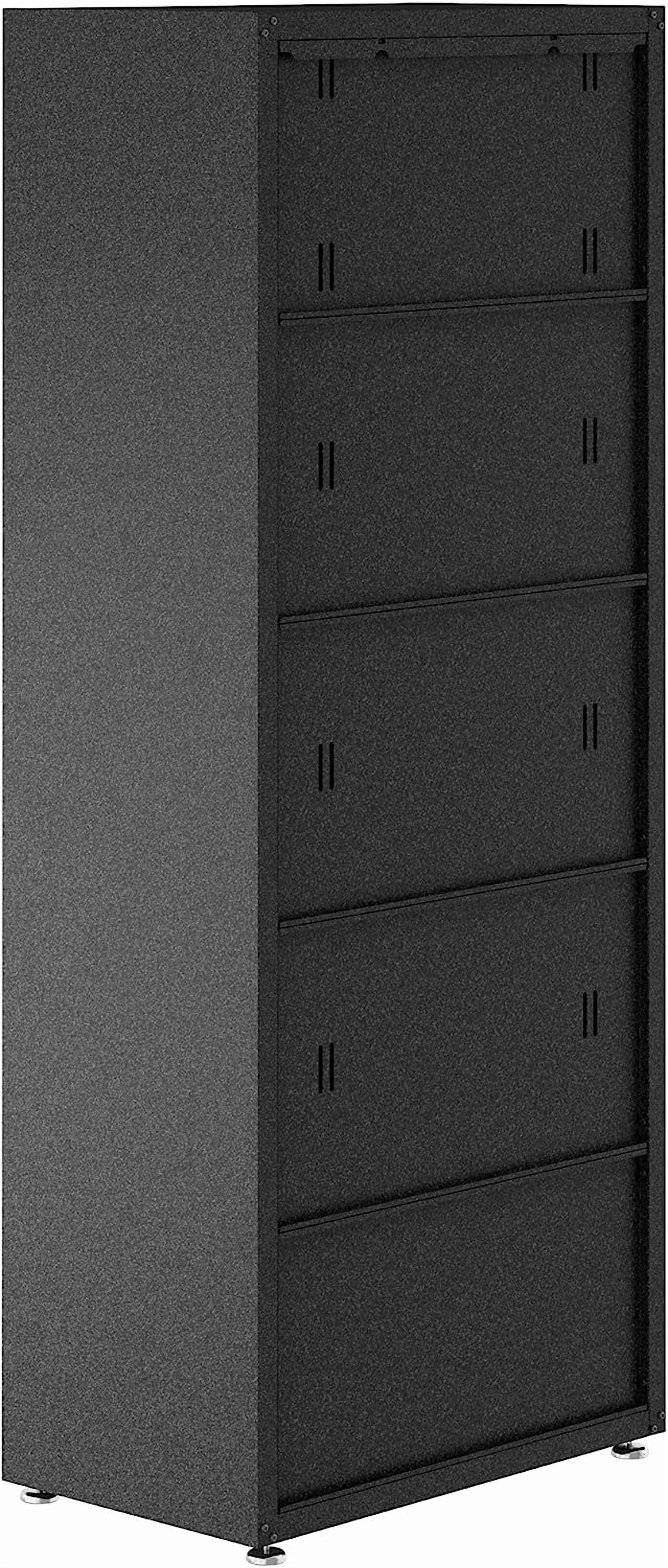Manhattan Comfort Fortress Standing Cabinet Storage, Black/Gray - Image 8