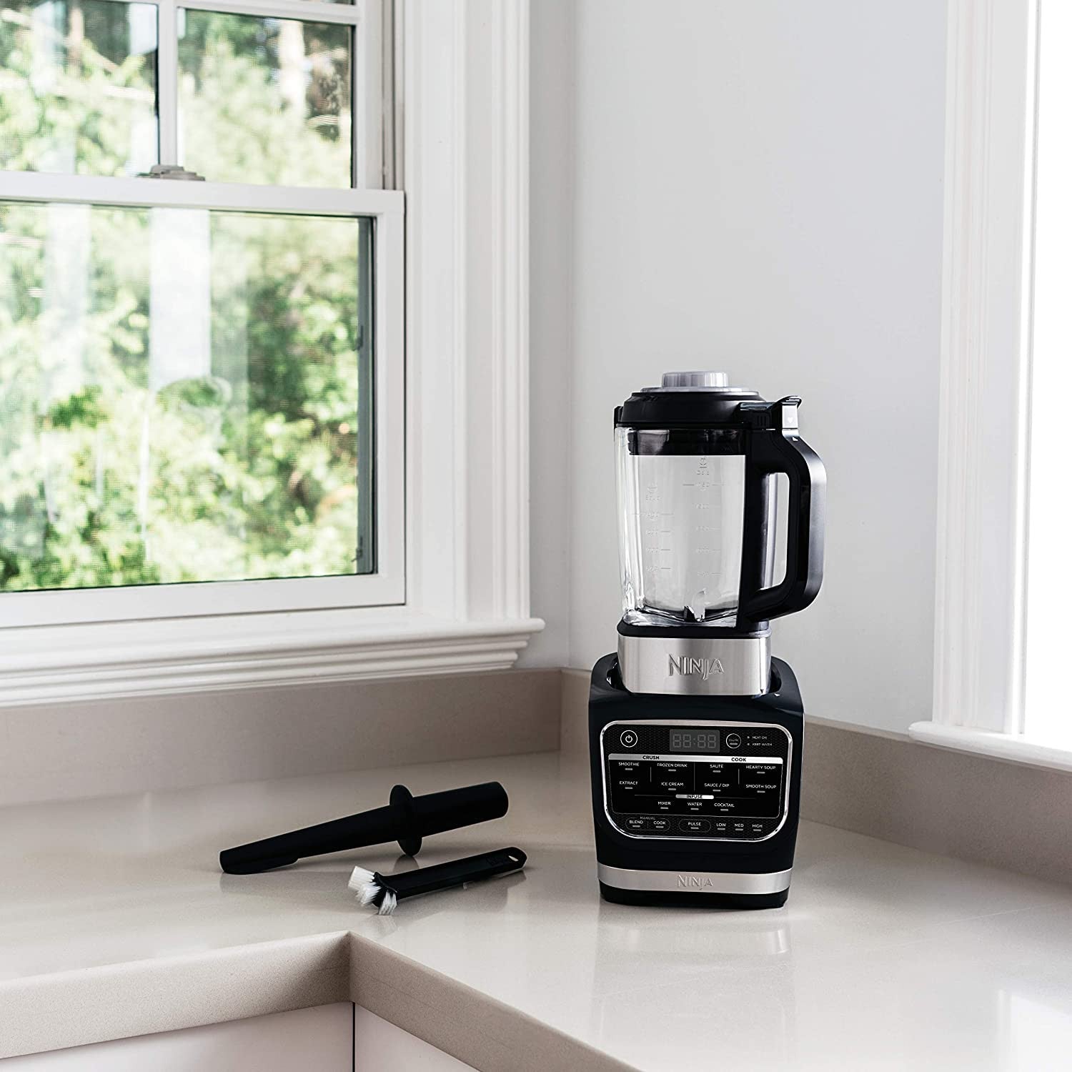 Cold& Hot Blender With 1400 Peak Watts Nonstick Glass Pitcher (HB152), 64 oz, Black Configuration B - Image 4