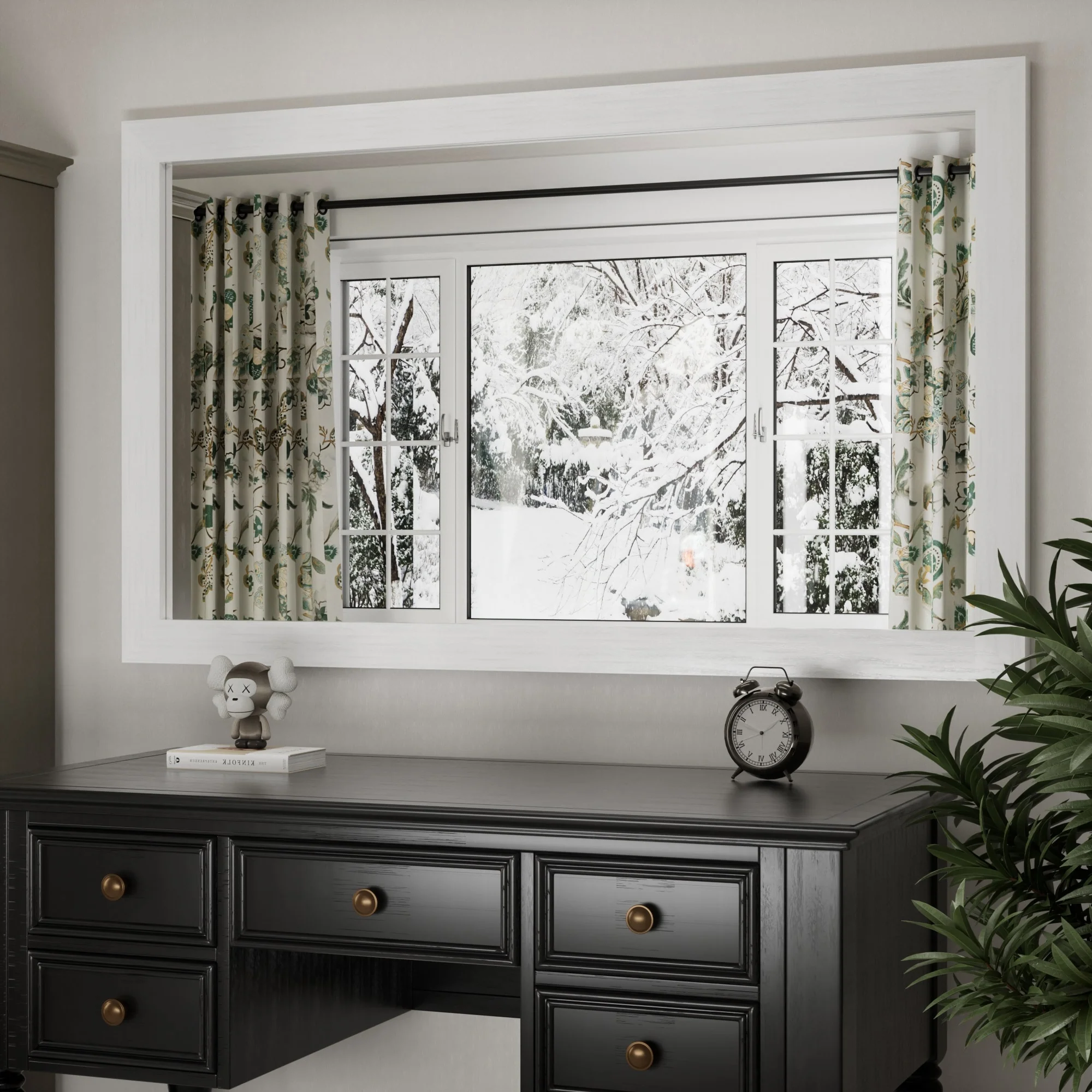 Modern Rectangular Wall Mirror with Wood Frame, Bathroom and Barn Door Mirror, Multiple Sizes - Image 36
