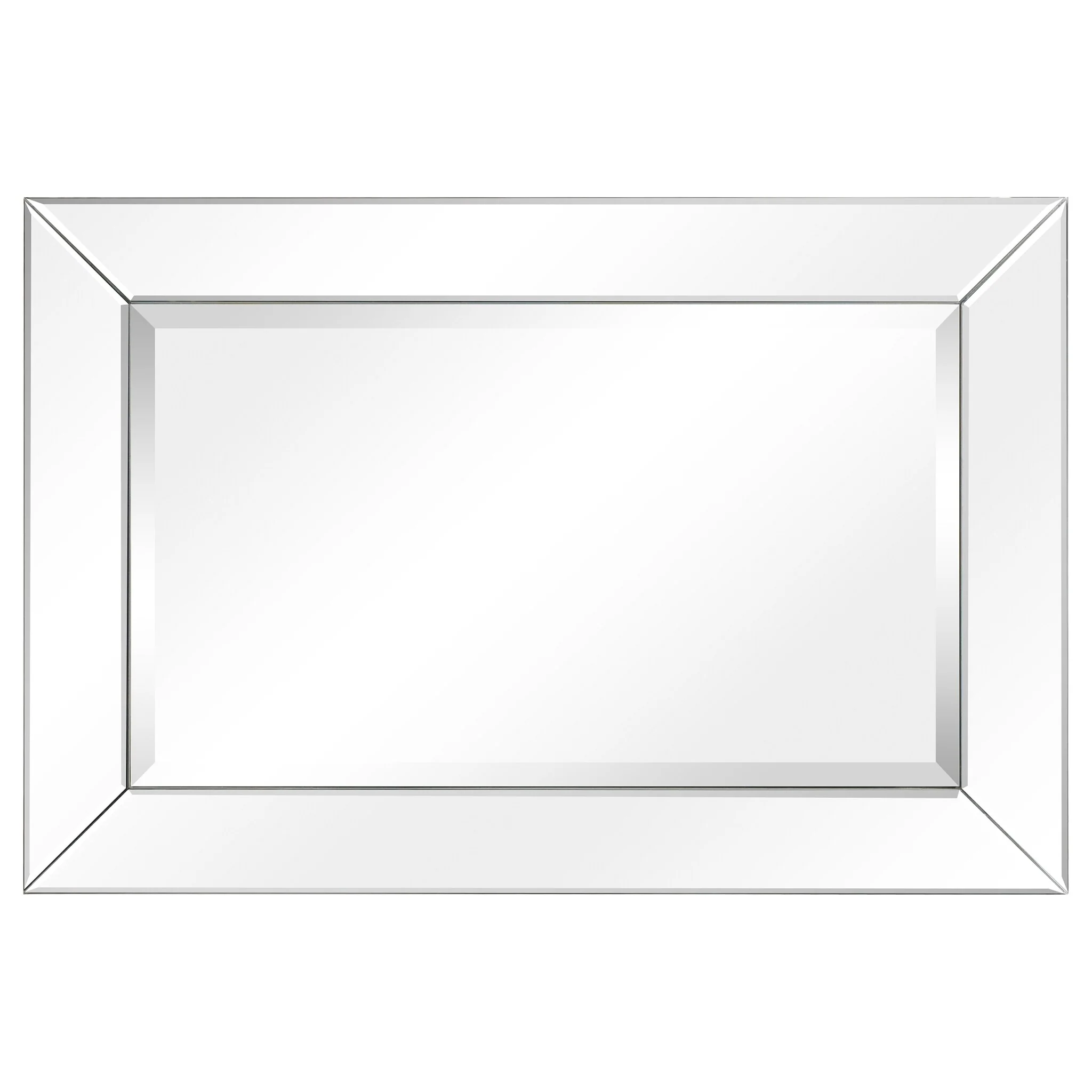 Beveled Rectangular Clear HD Wall Mirror, Bathroom Vanity and Bedroom Mirror, 3 Sizes - Image 25