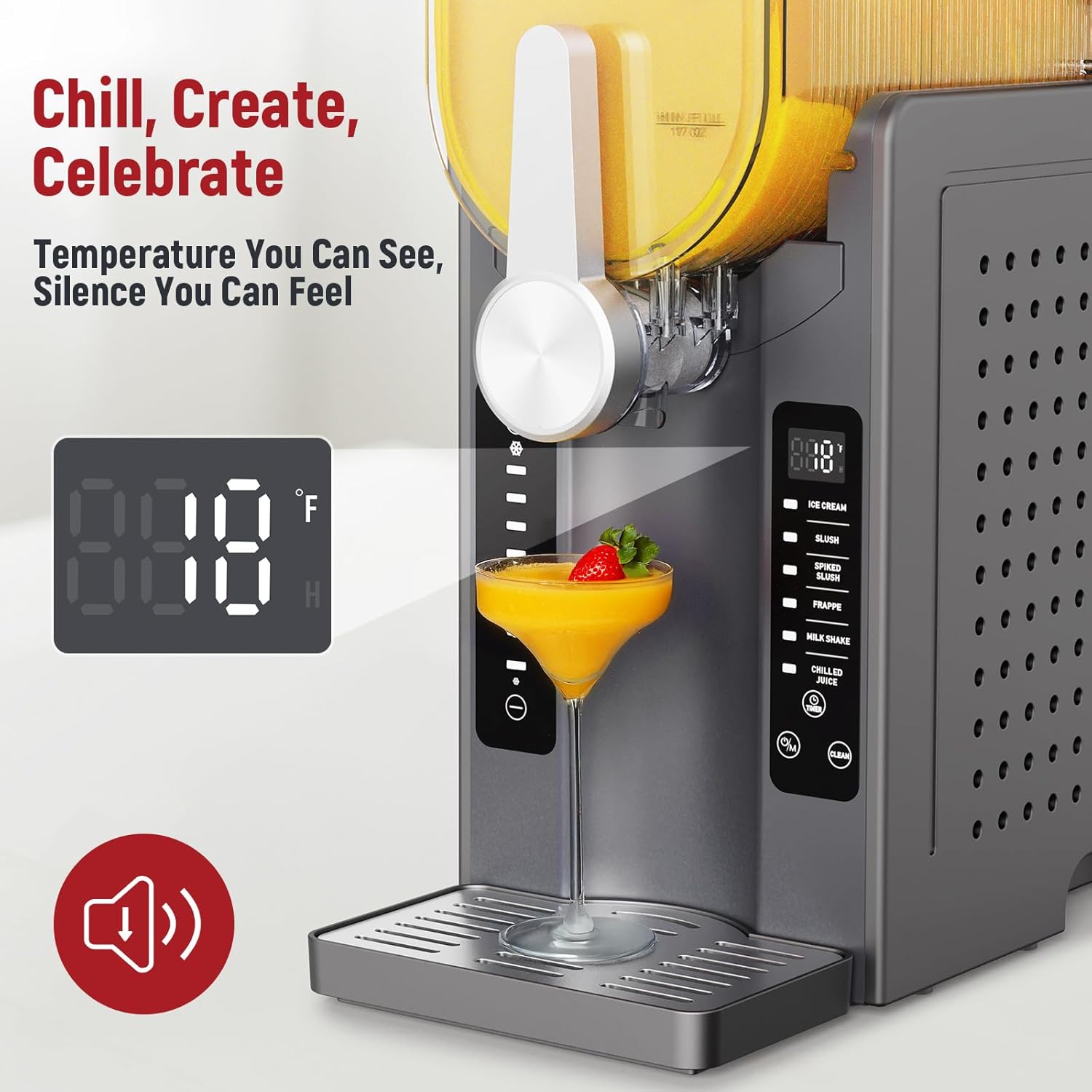All-In-One Slushie Maker, Frozen Drink Machine for Smoothies, Milkshakes and Ice Cream - Image 6