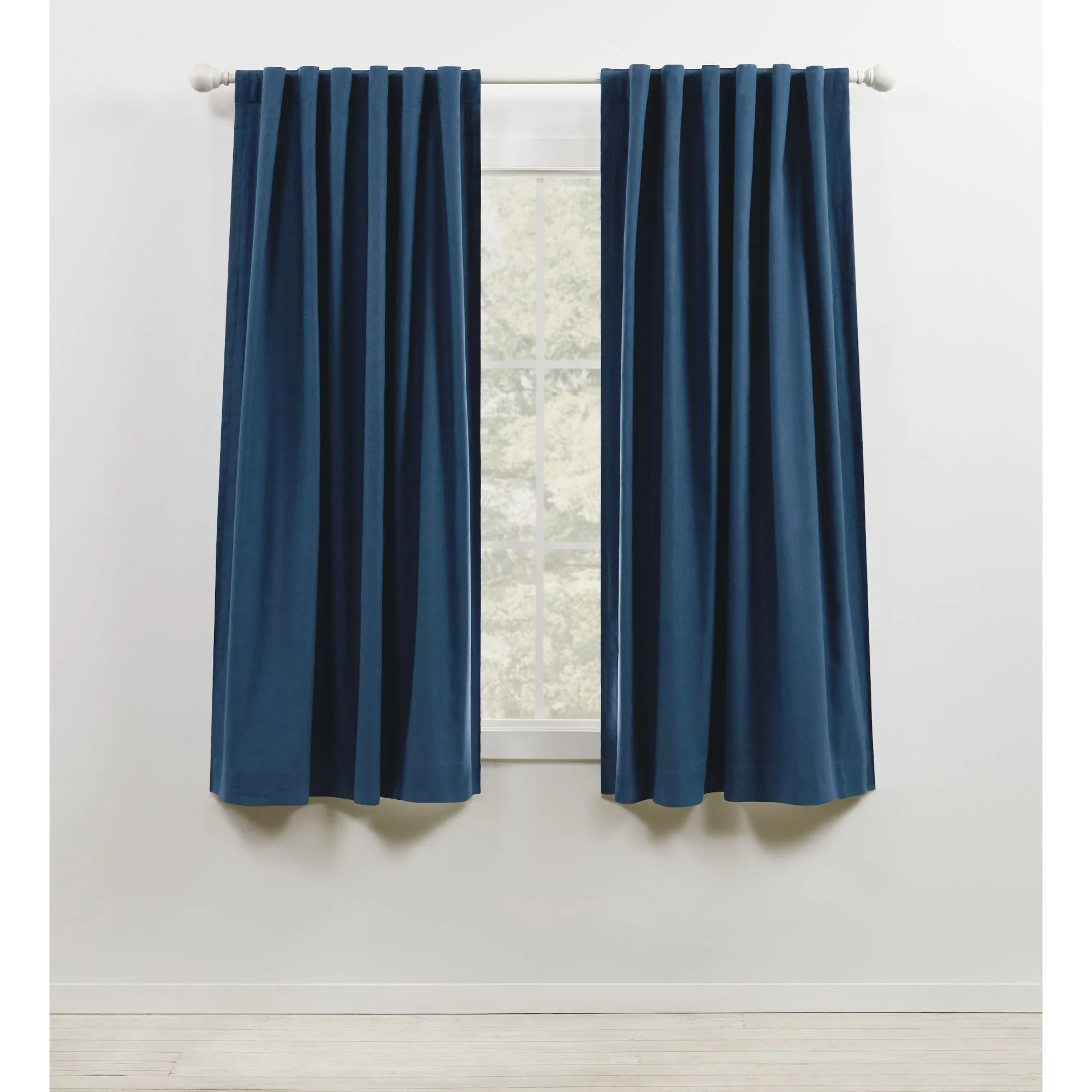 Blackout Single Curtain Panel, Back Tab and Rod Pocket Window Curtain - Image 9