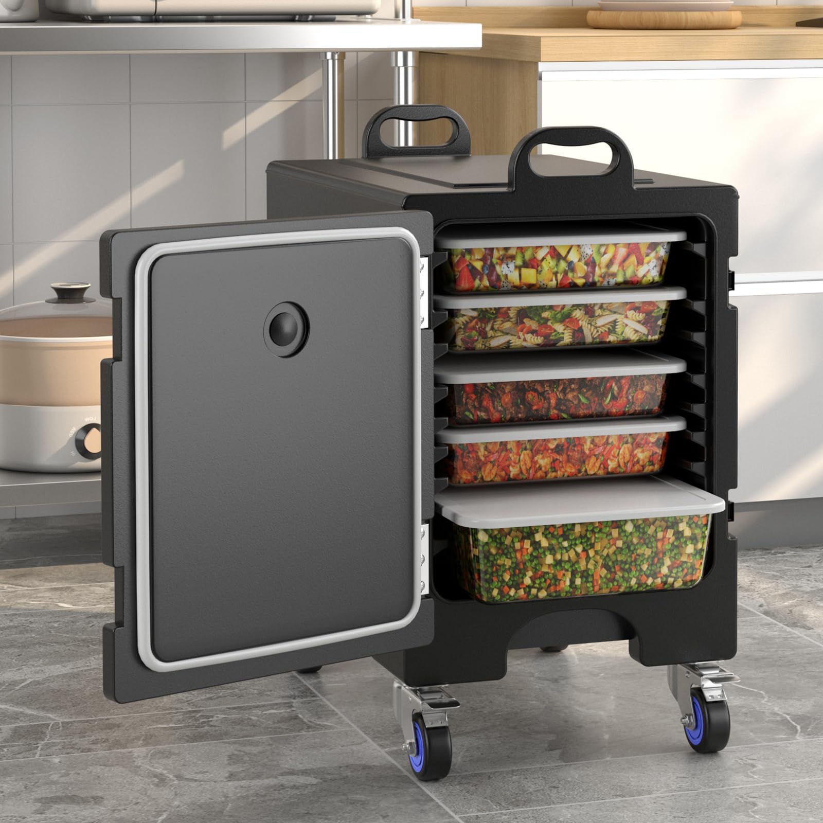 Insulated Food Pan Carrier for 5 Full-Size Pans - Image 2