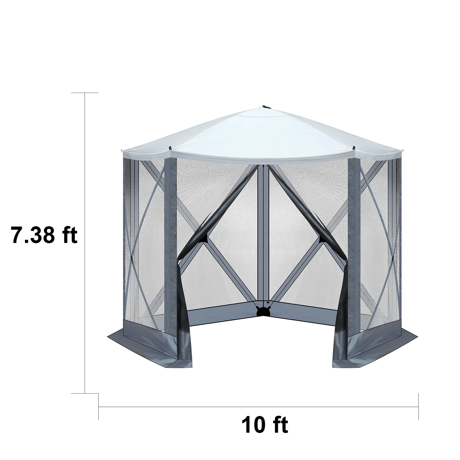 UBesGoo 10 x 10 Ez Pop Up Gazebo Canopy Tent with Mosquito Netting for Patio, Camping and Picnic Includes Carry Bag - Image 8