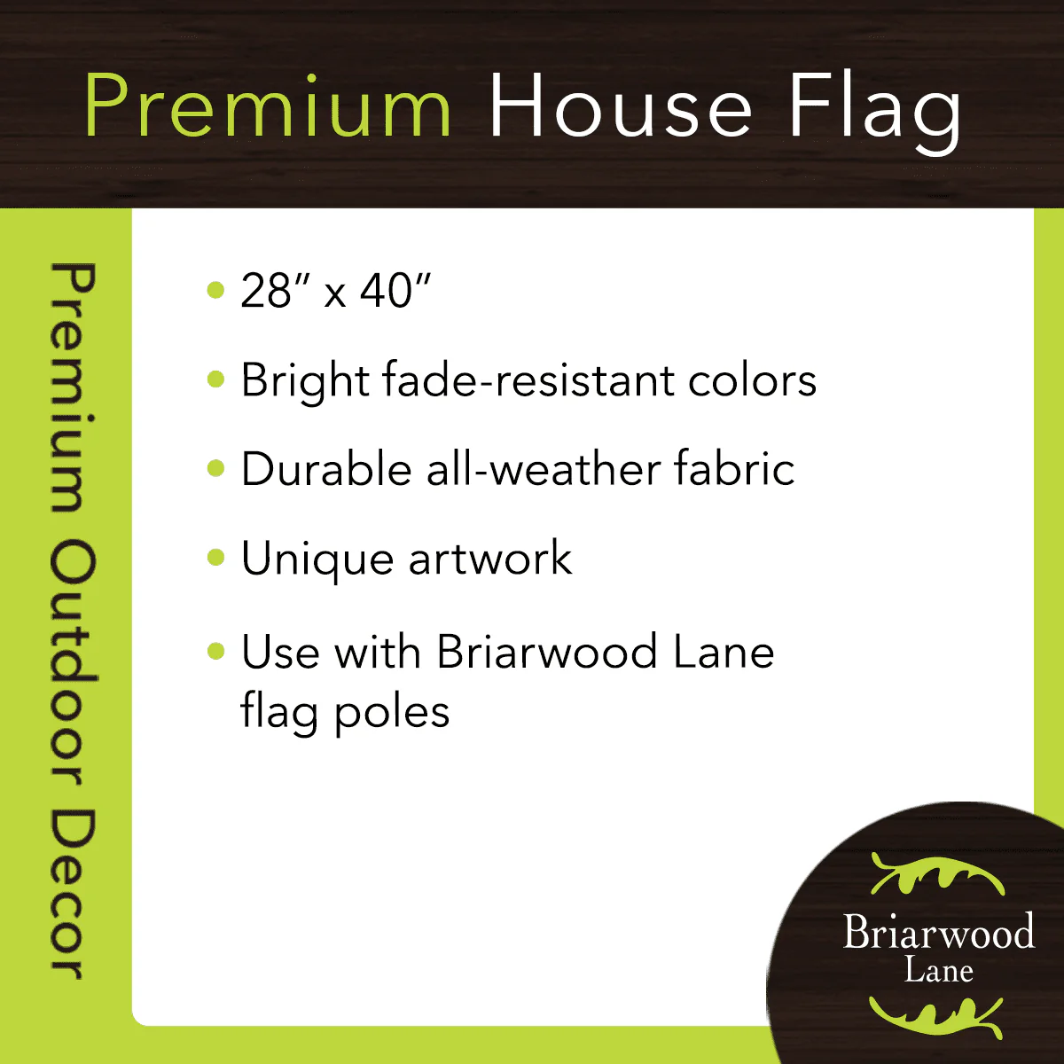 Reindeer in Lights Christmas House Flag Holiday 28" x 40" Briarwood Lane - Image 4