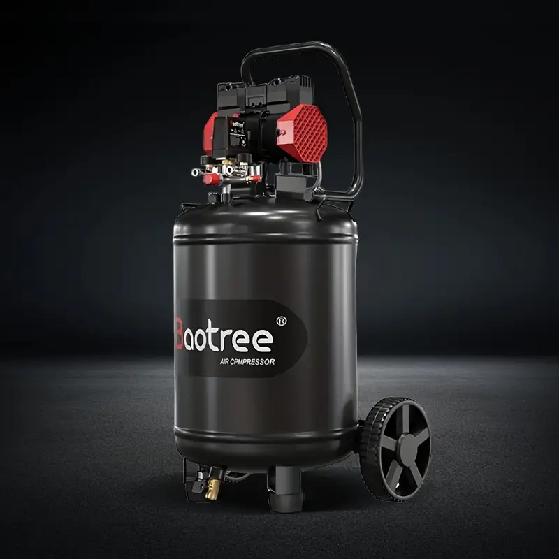 Datingday Ultra Quiet Air 8 Gallon 1.6HP Compressor with Two Quick Couplers & Wheels,Fast 60-Second Inflation & Auto Safety Features ,Max 115 PSI Oil-Free Air Compressor Tank for Home/Commercial Use - Image 5
