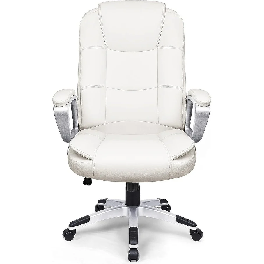 Big and Tall Executive Office Chair, High Back Ergonomic Leather Chair, 400 lb Capacity - Image 2