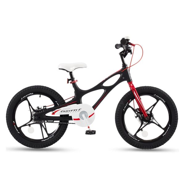 18" Magnesium Alloy Kids Bike – Dual Disc Brake, Lightweight Frame, Black - Image 2