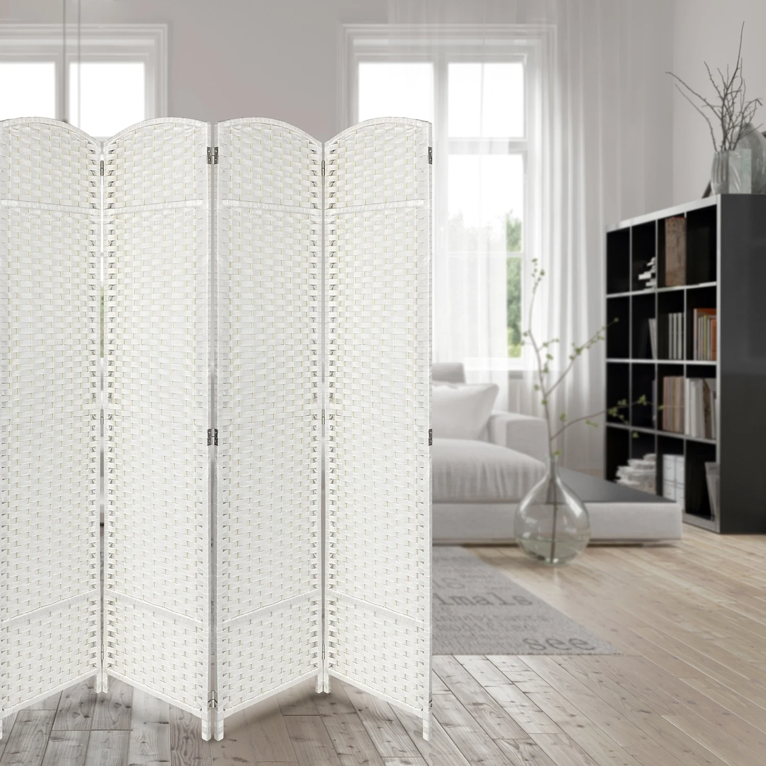 Tall Folding Room Divider Screen, Portable Privacy Partition Wall Panel for Bedroom, Living Room and Office - Image 20