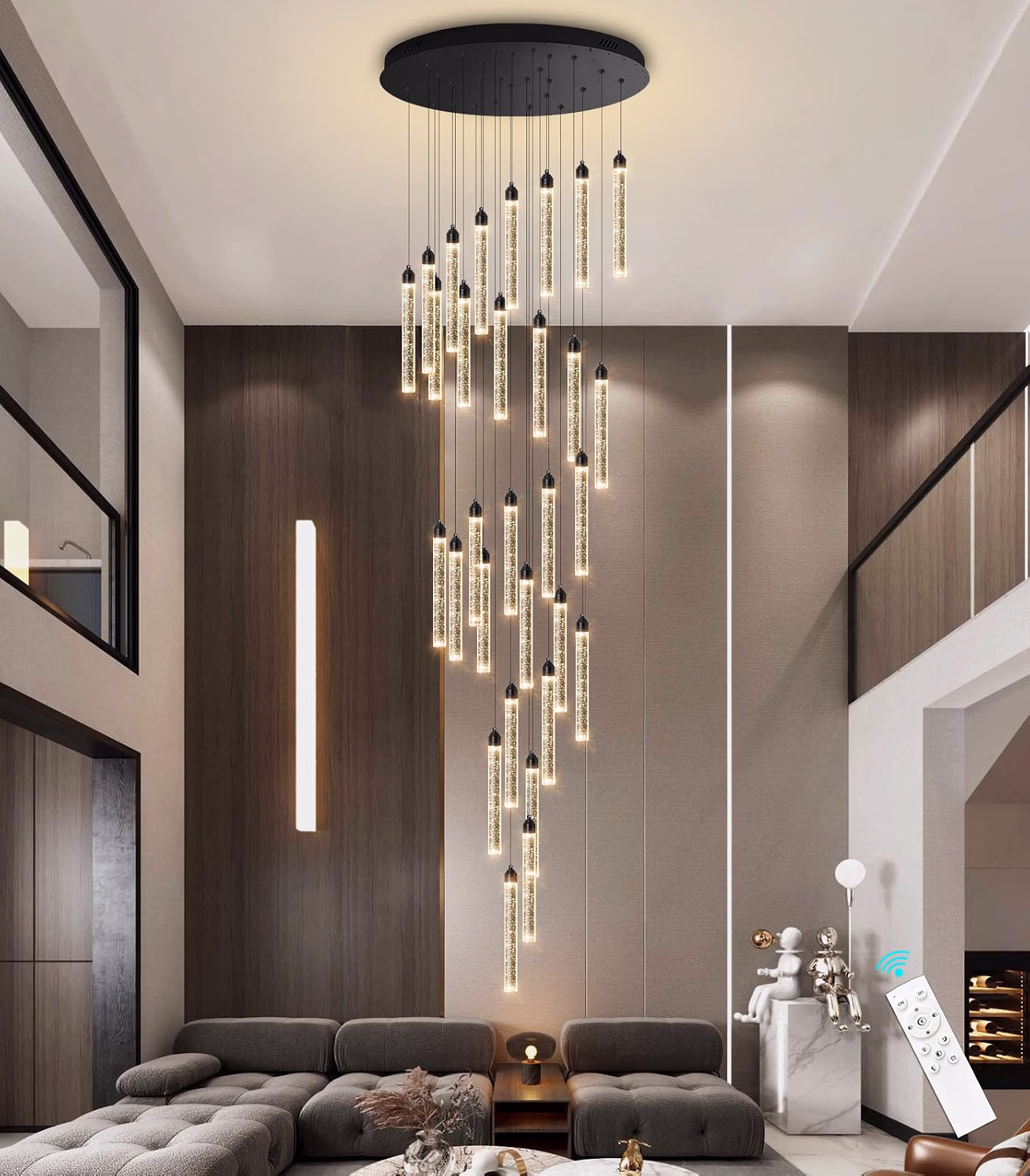 Modern Crystal Pendants Lighting Mini Chandelier for Kitchen Island LED Dimmable Ceiling Handing Lighting Adjustable Flush Mount Ceiling Light for Dining Room Hallway - Image 16