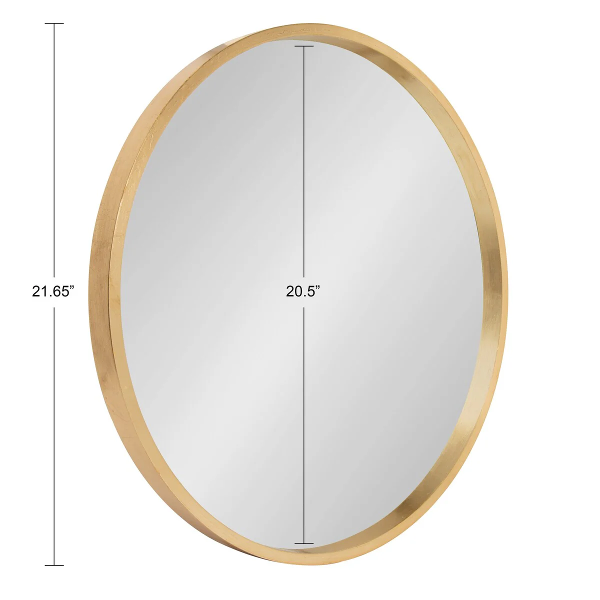 Round Wood Accent Wall Mirror, Modern Decorative Wooden Frame Mirror for Living Room, Bedroom and Entryway - Image 95
