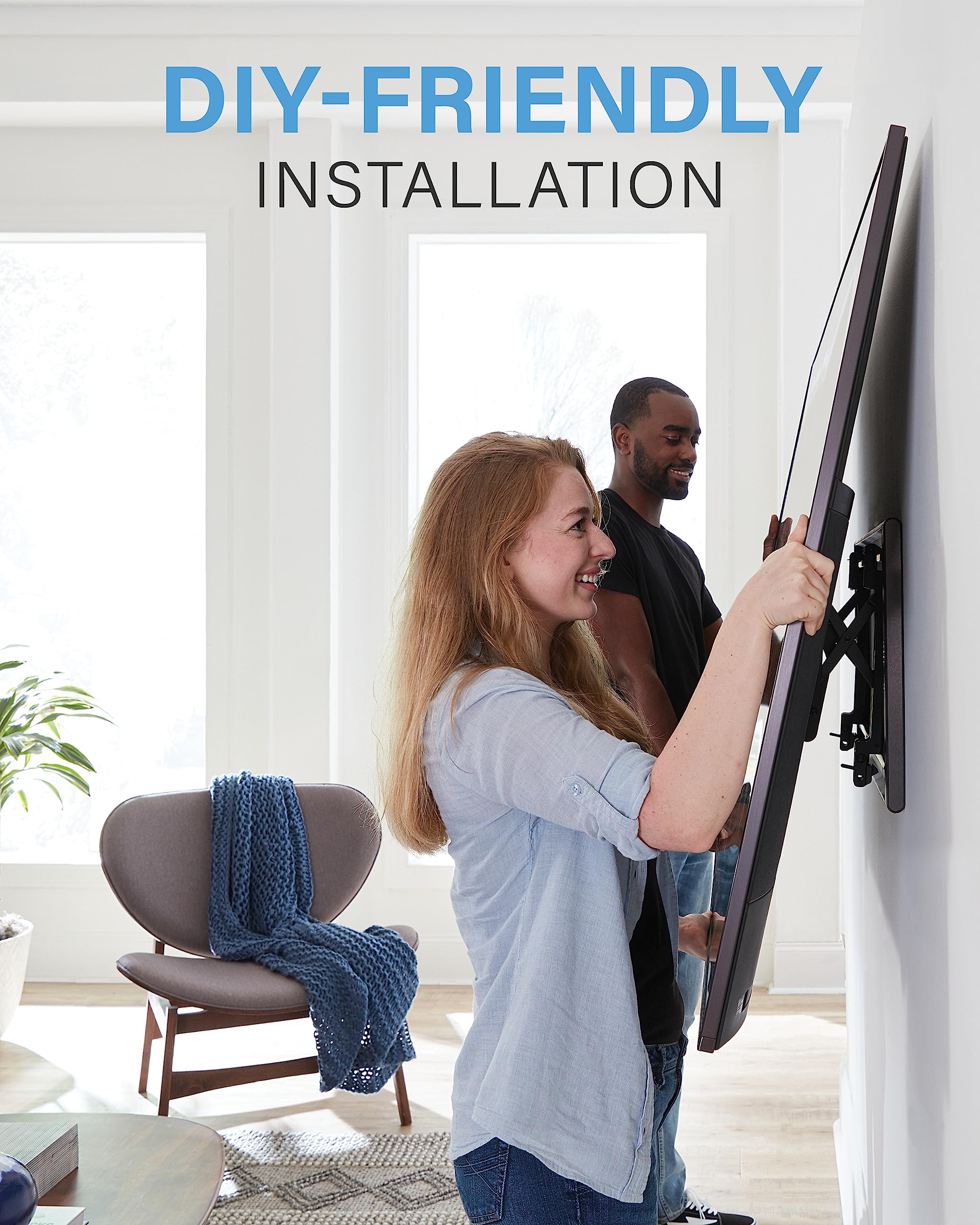 Tilting TV Wall Mount for Large TVs Up to 90 Inches, Heavy Duty Adjustable Flat Screen Television Bracket - Image 9