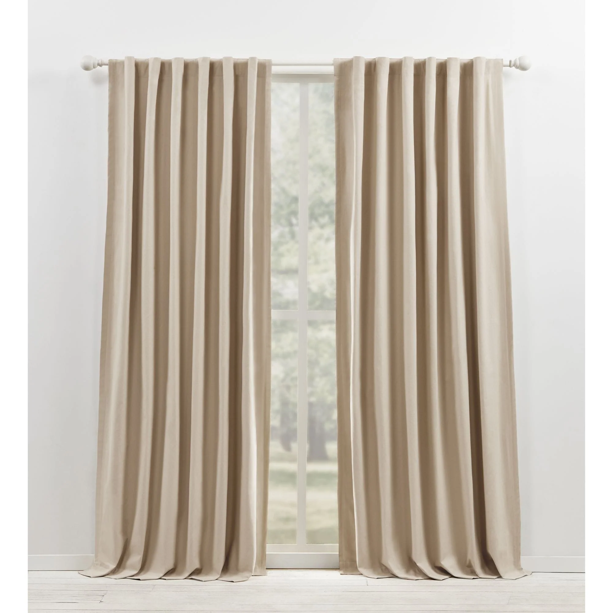 Blackout Single Curtain Panel, Back Tab and Rod Pocket Window Curtain - Image 5