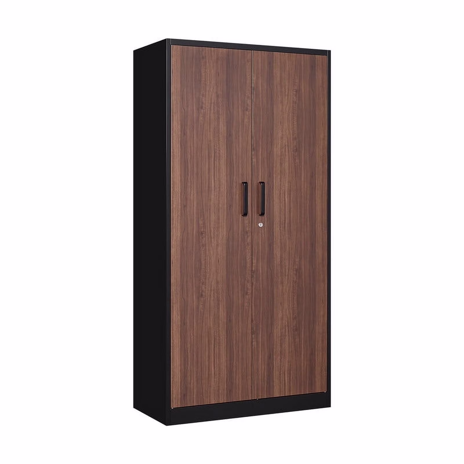 MIIIKO 71" Metal Storage Locker Metal Garage Locker Cabinets with Locking Door and 4 Adjustable Shelves, Steel Classic Storage Cabinet for Home, School, Office, Garage - Image 12