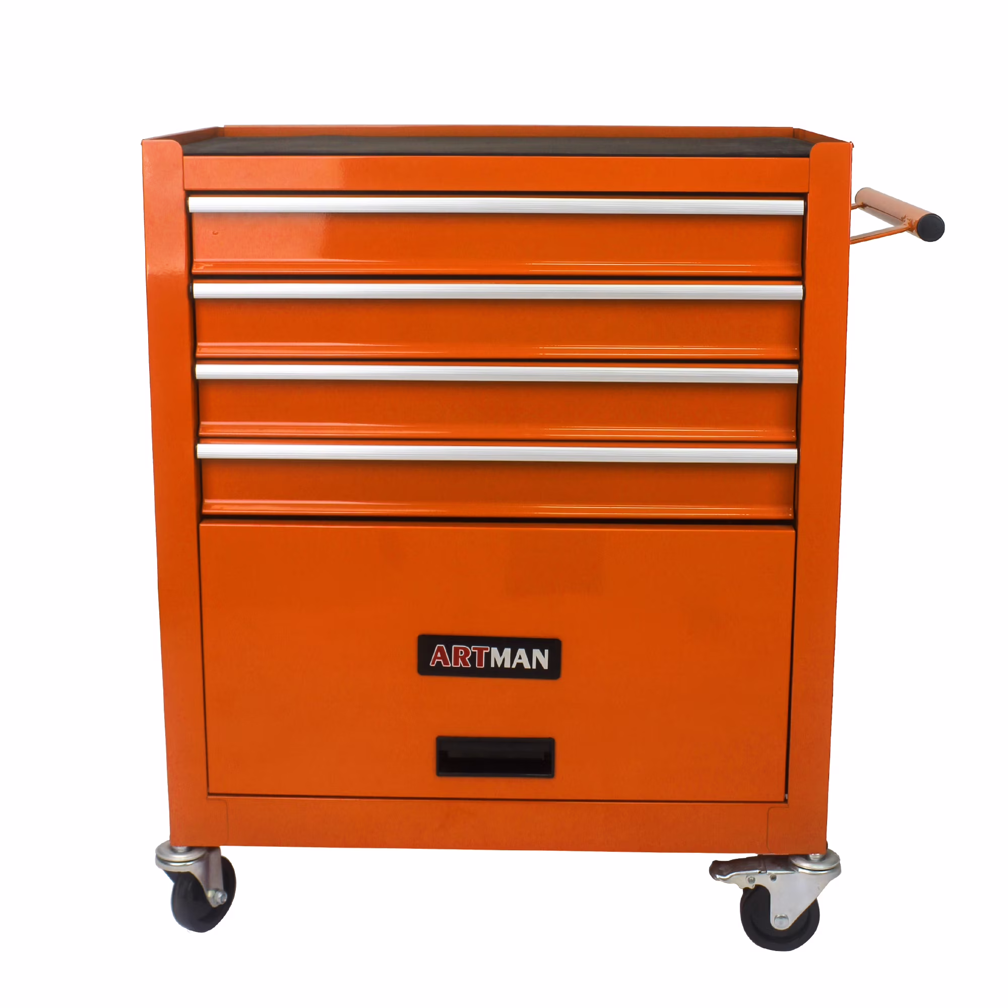 4 Drawers Multifunctional Tool Cart with Wheel Steel Tool Chest Storage Cabinet - Image 7