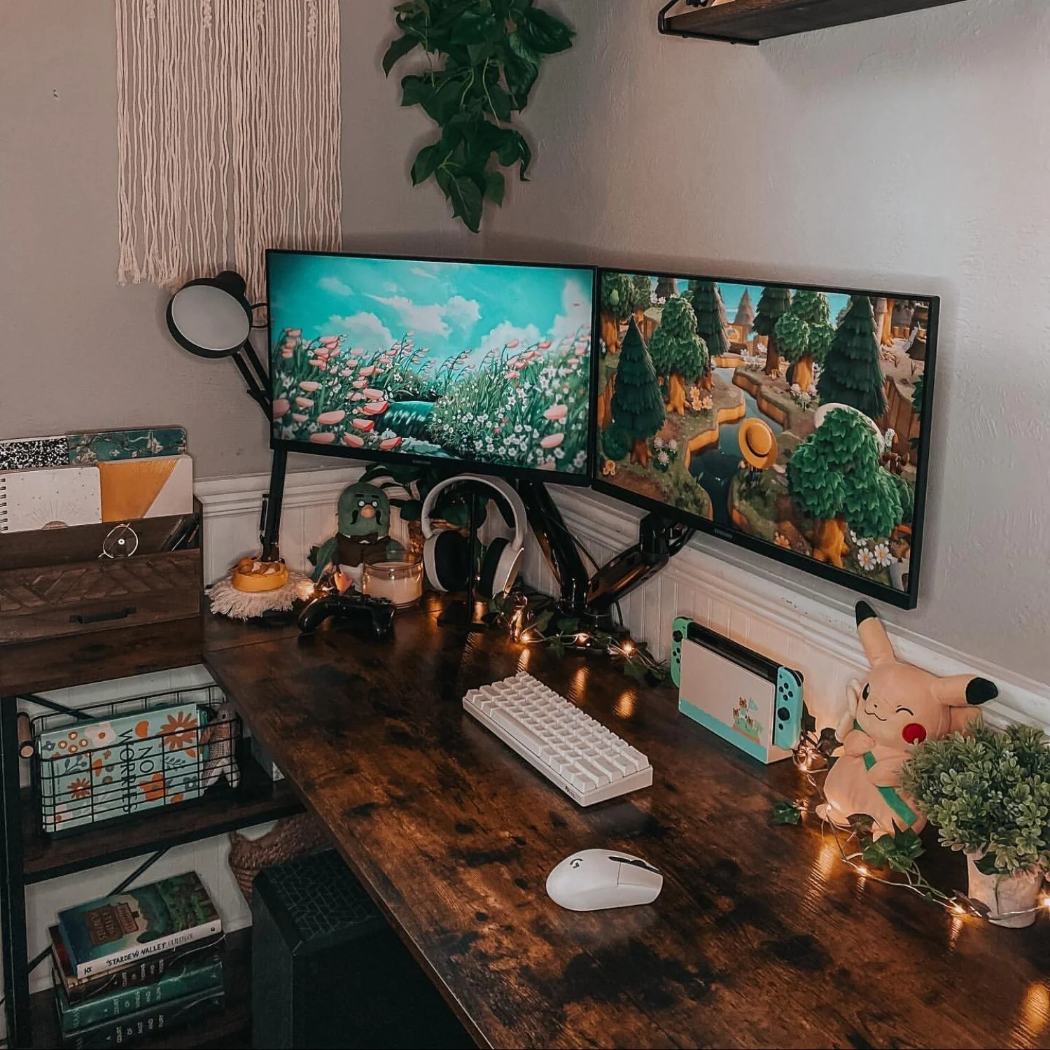 Small L Shaped Computer Desk with Storage Shelves, Compact Corner Workstation for Home Office and Study - Image 24