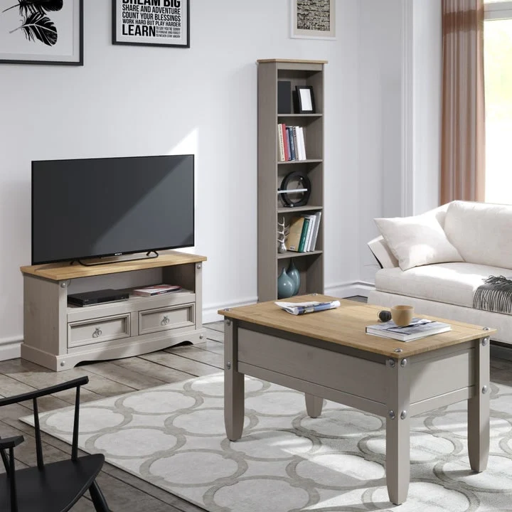 Tall Narrow Wood Bookcase, Slim Freestanding Bookshelf for Small Spaces, Home Office and Living Room - Image 6