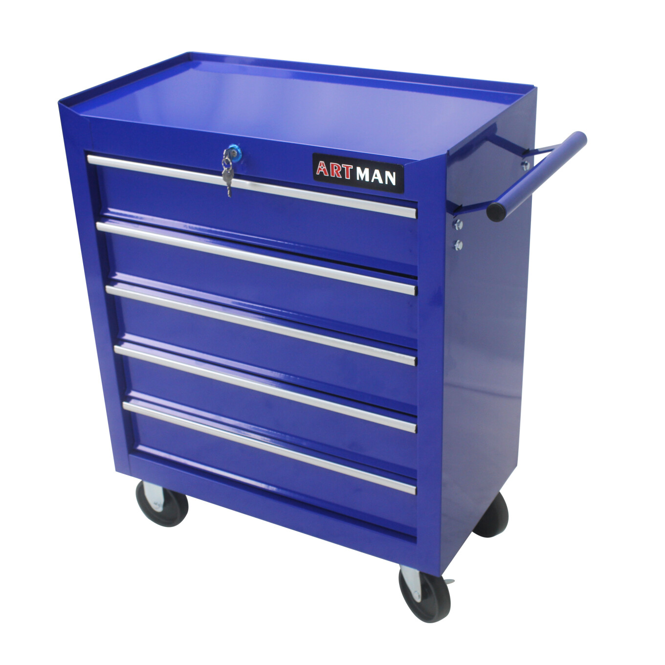 5-Drawer Rolling Tool Chest, Metal Tool Storage Organizer Cart with Locking System and Wheels, Multifunctional Mechanic Tool Cart for Garage, Warehouse, Workshop, Repair Shop, Red - Image 22
