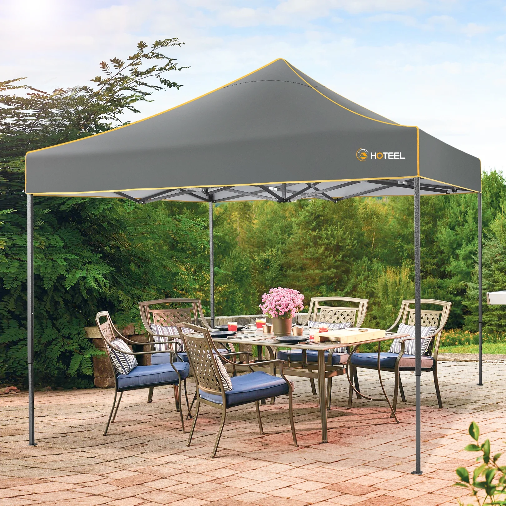 SANOPY 10'x10' Pop up Canopy Tent Anti-UV Waterproof Outdoor Gazebo Instant Party Wedding Backyard Canopy Tent Shade Shelter for Backyard, Patio, Parties,Khaki - Image 43