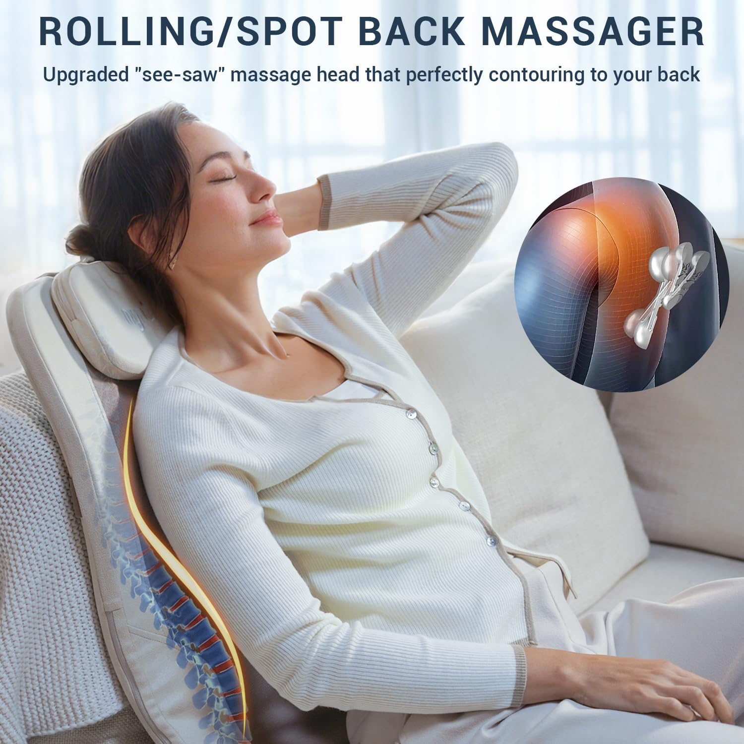 FSA Eligible HSA Approved Back Massager for Chair - Image 4