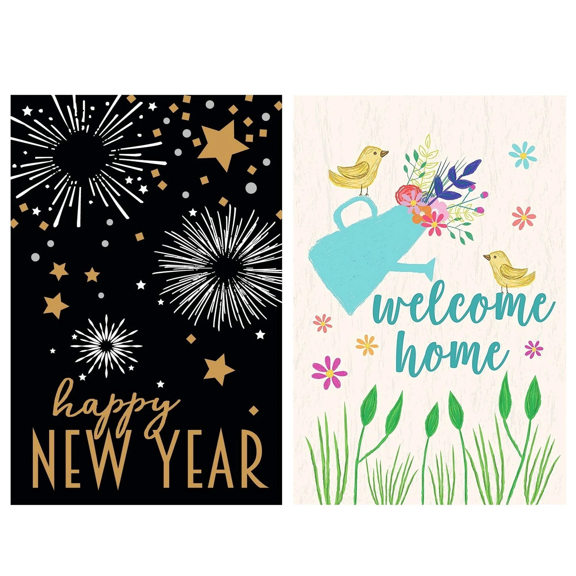 Set of 10 Assorted Garden Flags for All Seasons, 12x18 In Small Decorative Outside Christian Yard for Holiday, Fall Winter Spring Summer Seasonal Welcome Garden Flag - Image 8