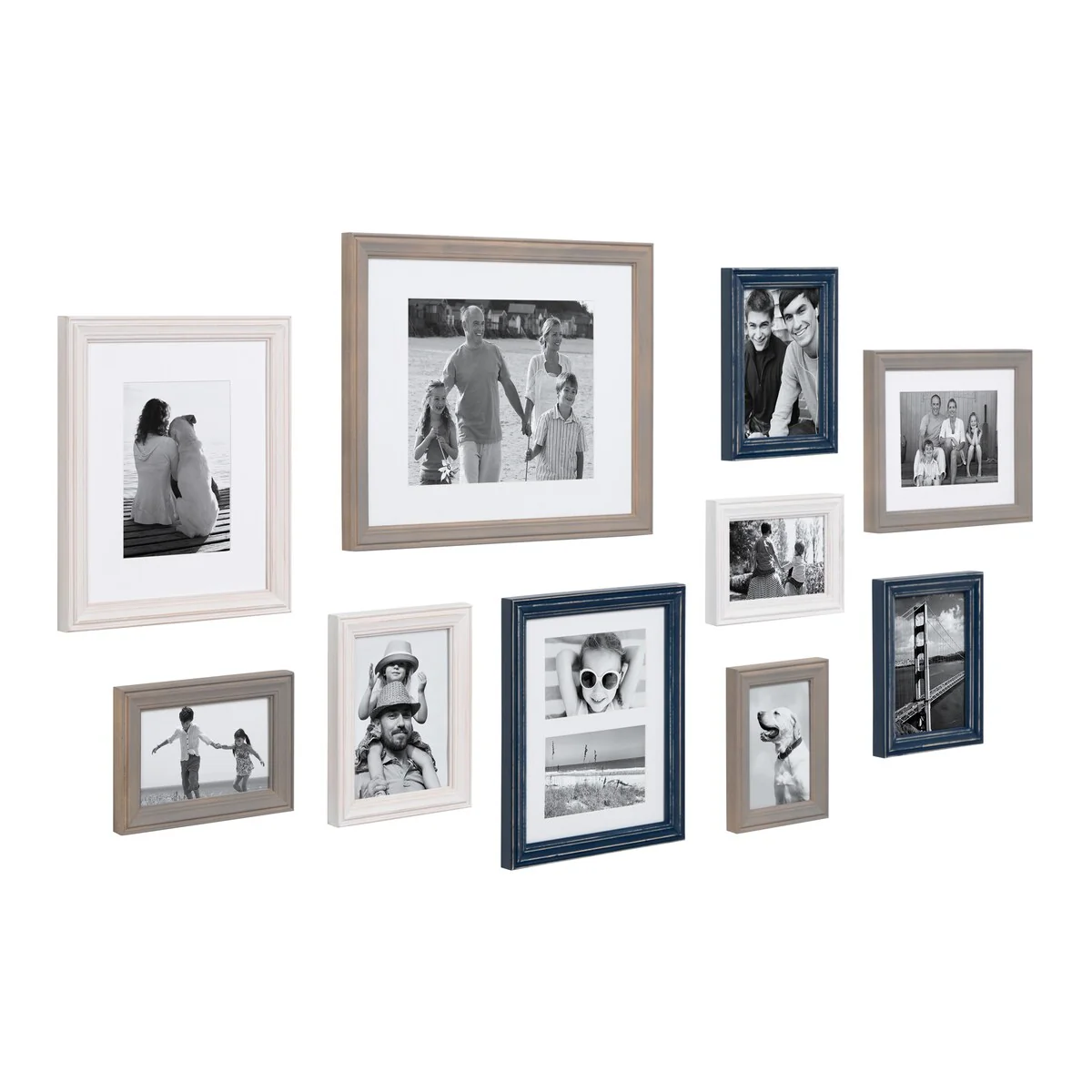 10-Piece Wood Gallery Wall Picture Frame Set, Decorative Photo Display Frames for Living Room, Bedroom and Home Decor - Image 37
