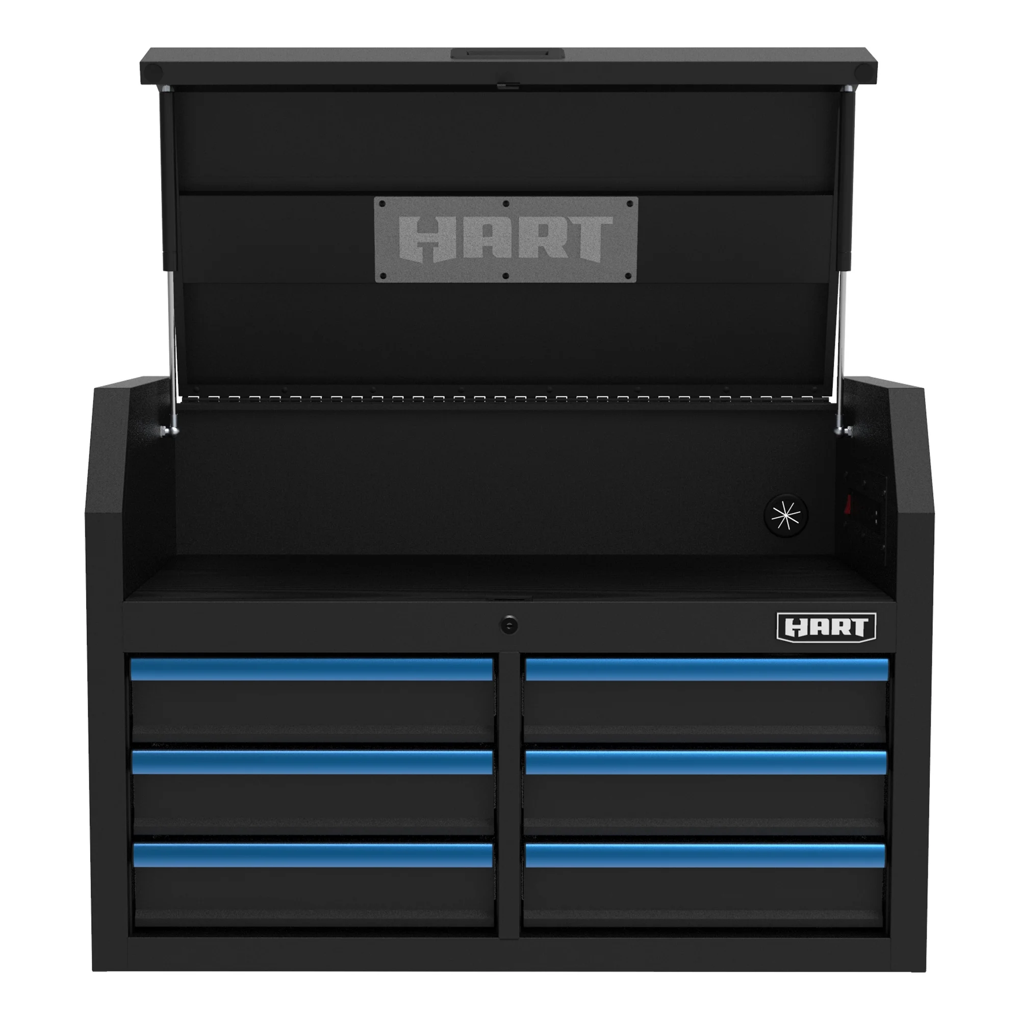 HART 36-Inch 5-Drawer Rolling Tool Cabinet with Wood Top, Locking Steel Garage Storage, Black - Image 18